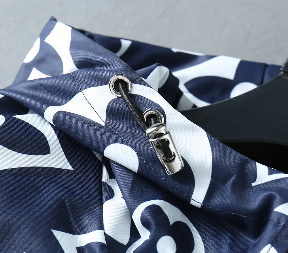 Monogram Print Hooded Windbreaker Jacket D40023340 — view 7