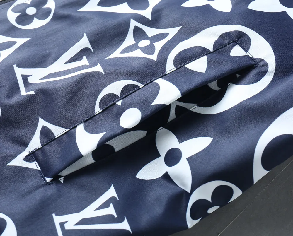 Monogram Print Hooded Windbreaker Jacket D40023340 — view 11