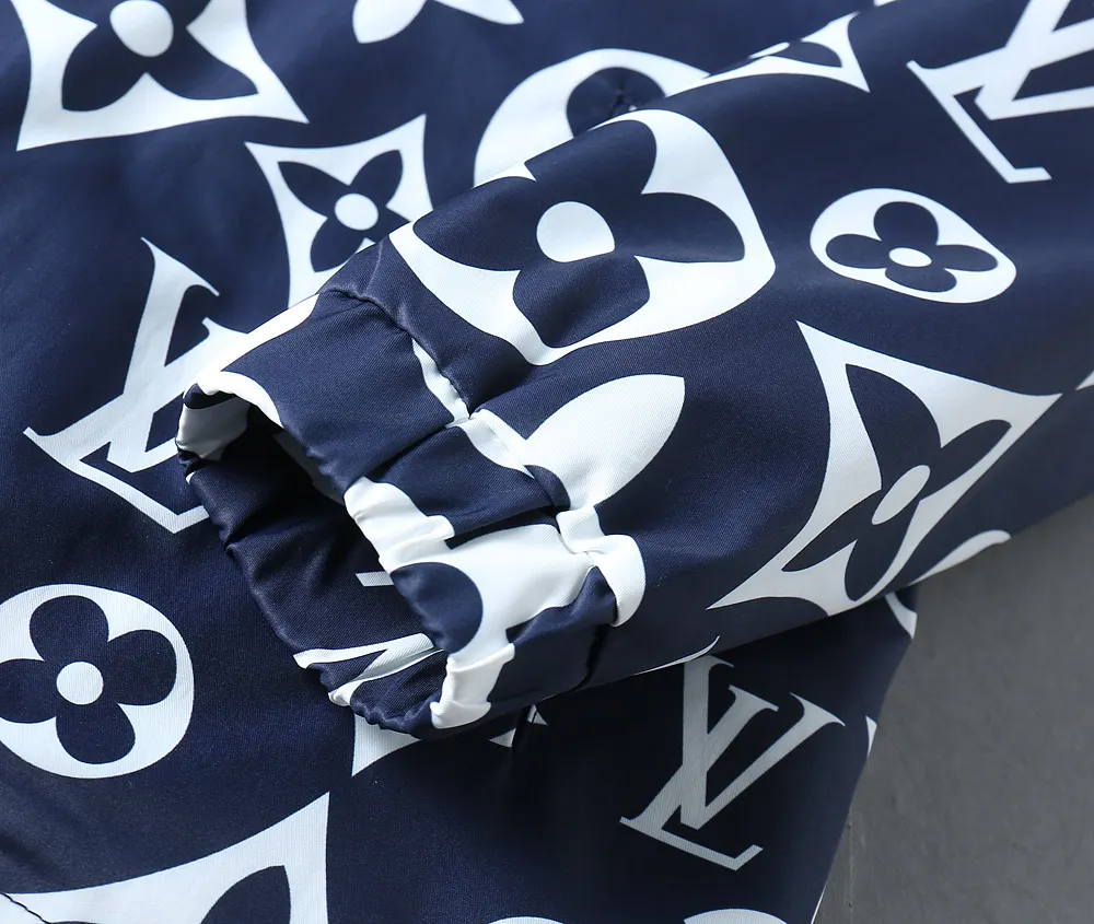 Monogram Print Hooded Windbreaker Jacket D40023340 — view 12