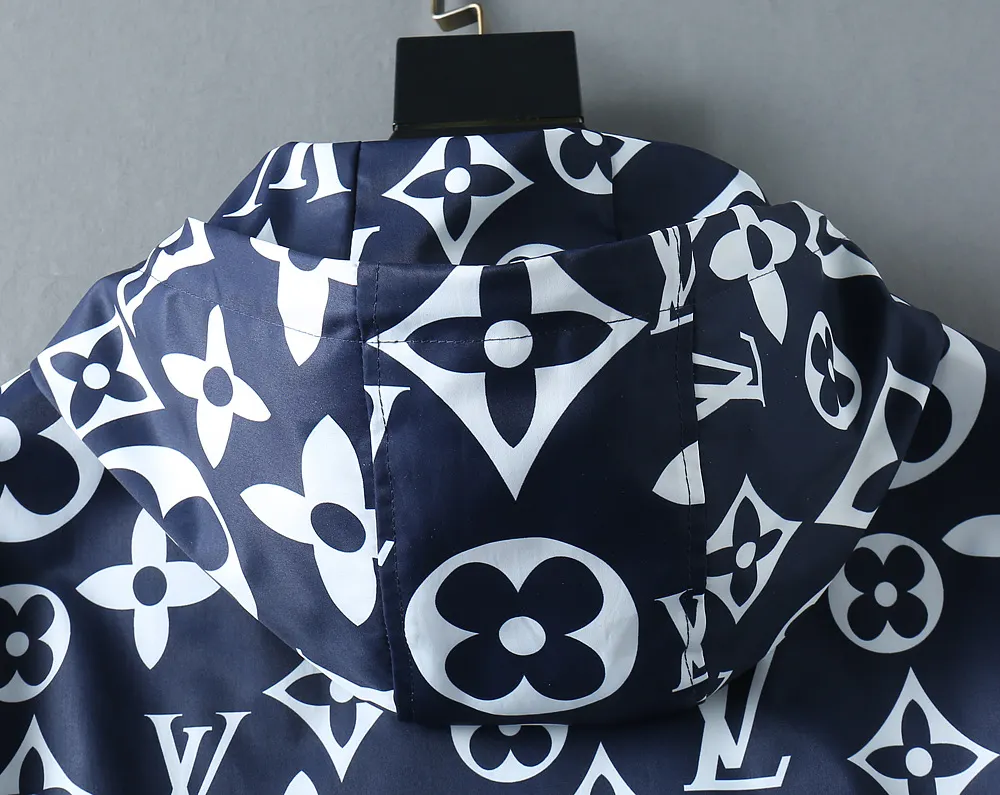 Monogram Print Hooded Windbreaker Jacket D40023340 — view 13