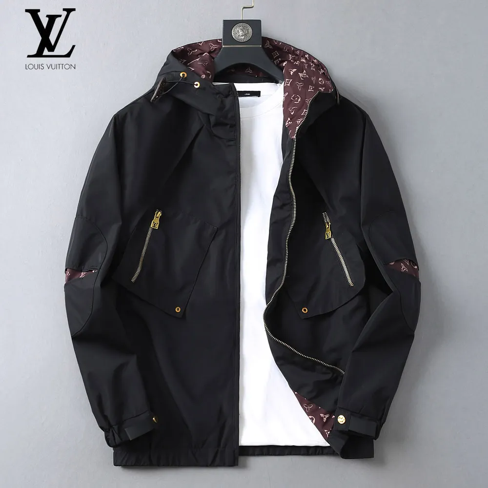 Monogram Lined Hooded Windbreaker Jacket D40023316