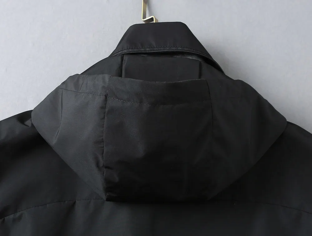 Hooded Technical Shell Jacket D40023331 — view 17