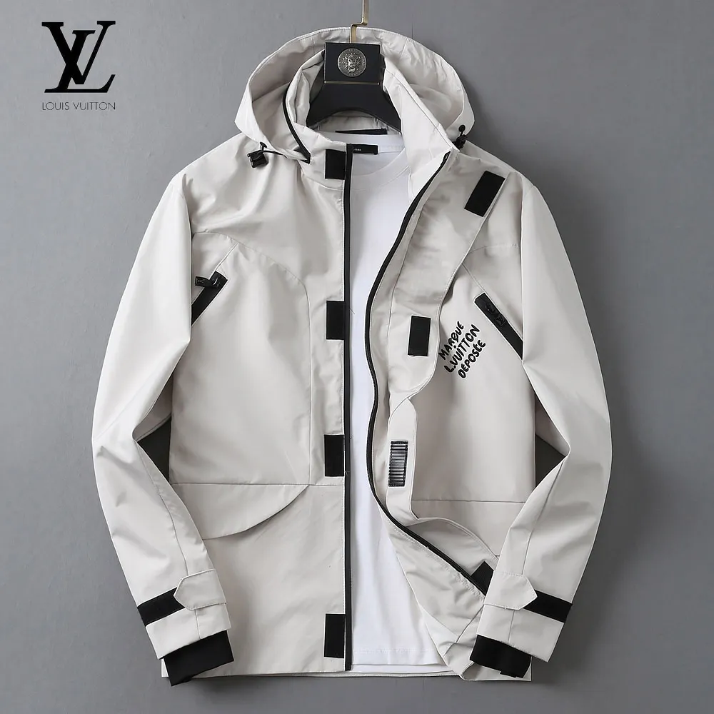 Hooded Technical Windbreaker Jacket D40023330