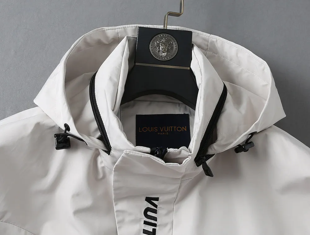Hooded Technical Windbreaker Jacket D40023330 — view 8