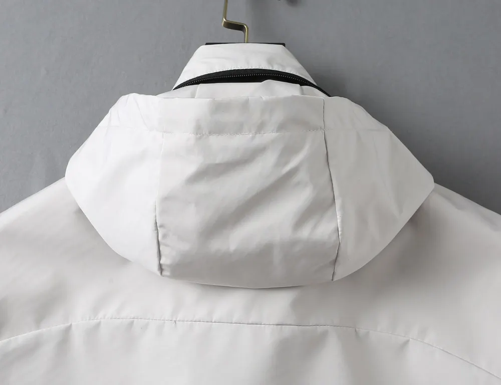 Hooded Technical Windbreaker Jacket D40023330 — view 17