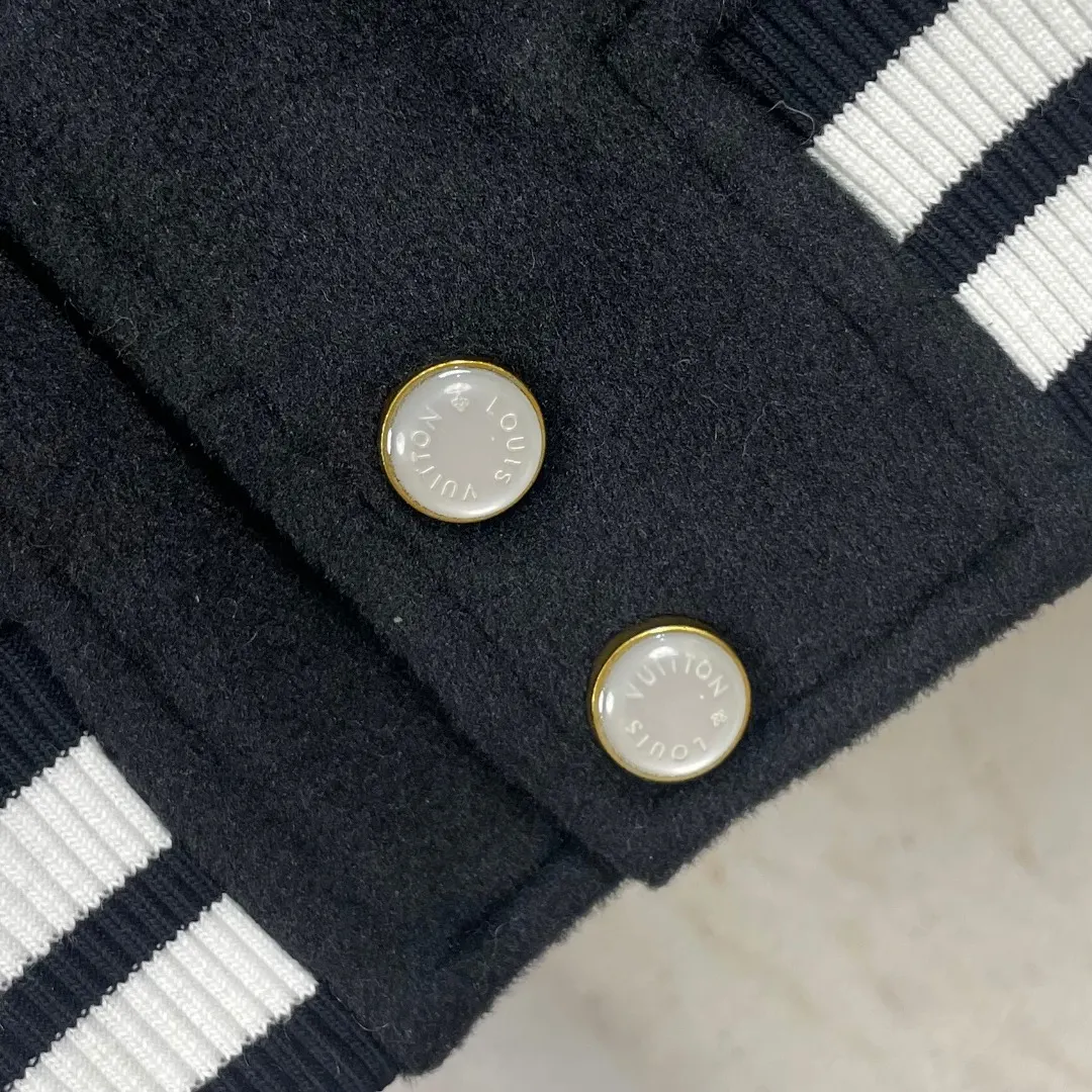 Wool and Grained Leather Varsity Jacket D41023297 — view 8