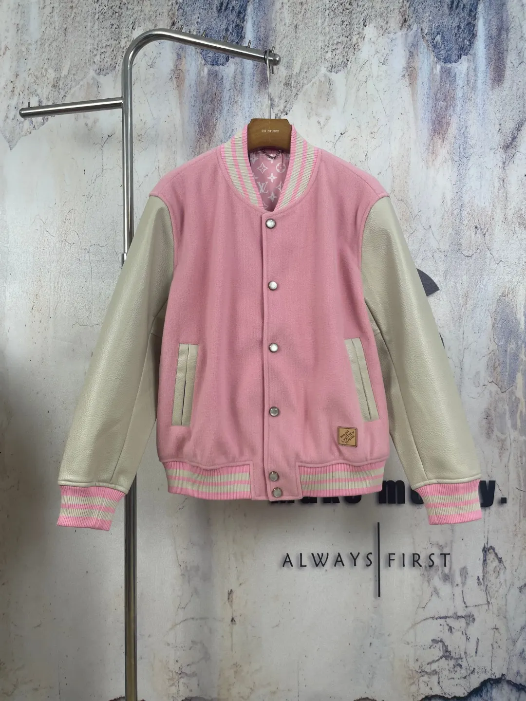 Louis Vuitton x Nigo Wool and Leather Varsity Jacket D41023299 — view 2
