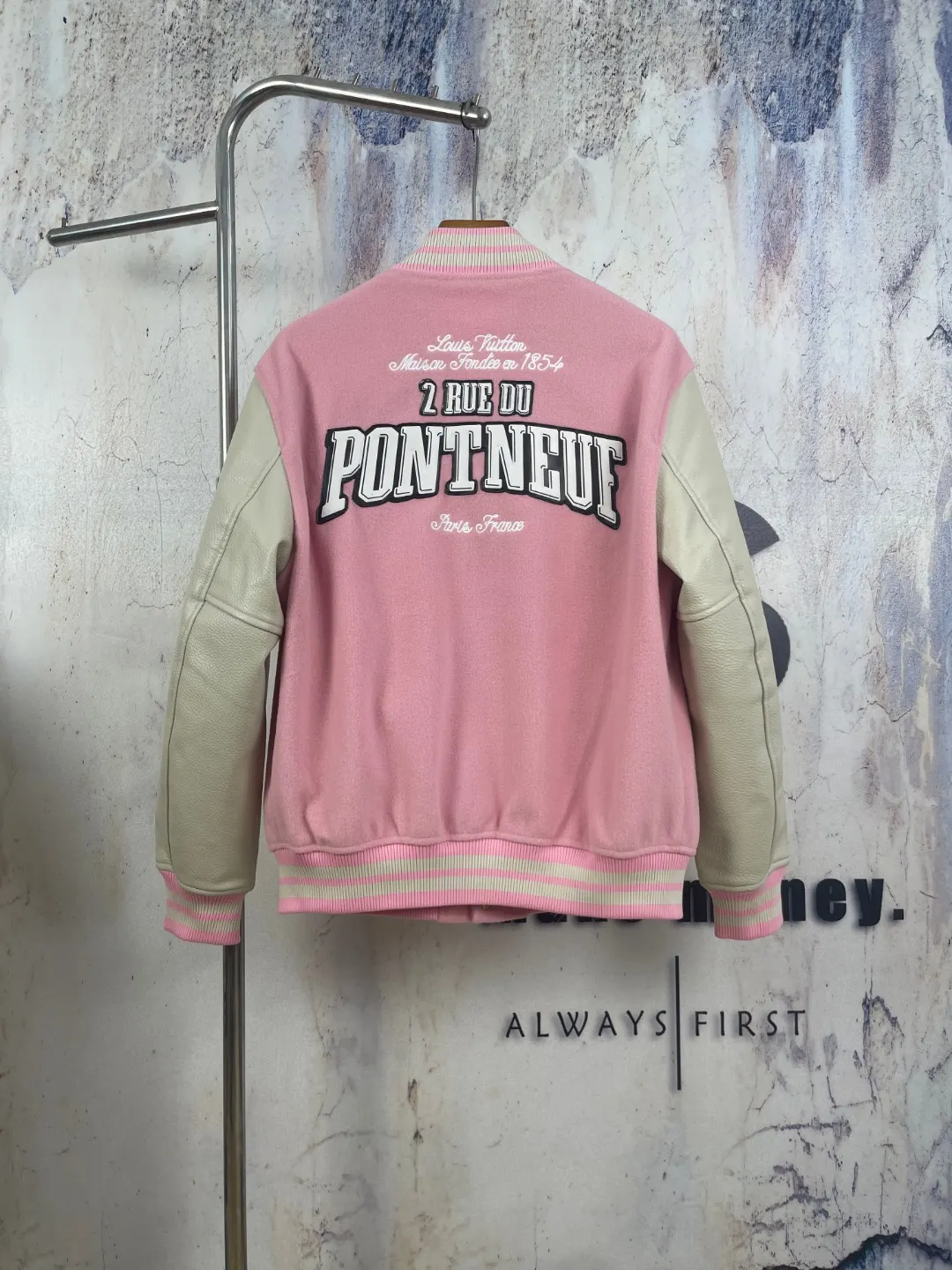 Louis Vuitton x Nigo Wool and Leather Varsity Jacket D41023299 — view 3