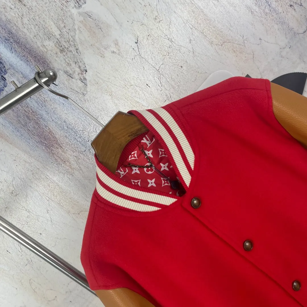 Louis Vuitton x Nigo Wool and Leather Varsity Jacket D41023298 — view 3