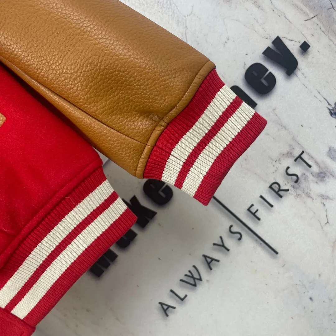 Louis Vuitton x Nigo Wool and Leather Varsity Jacket D41023298 — view 9