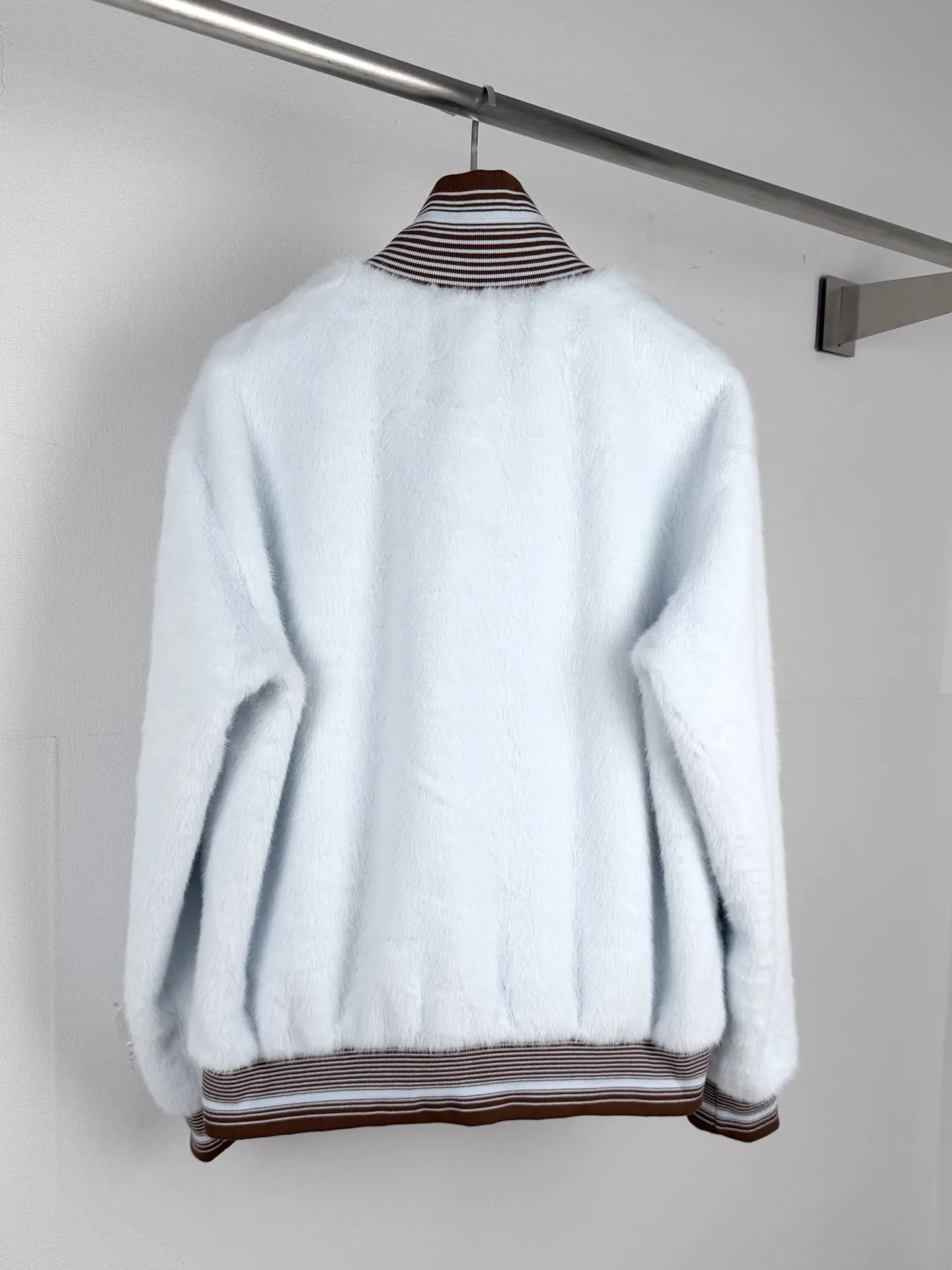 Mink-Effect Faux Fur Zip-Up Jacket D41519986 — view 3