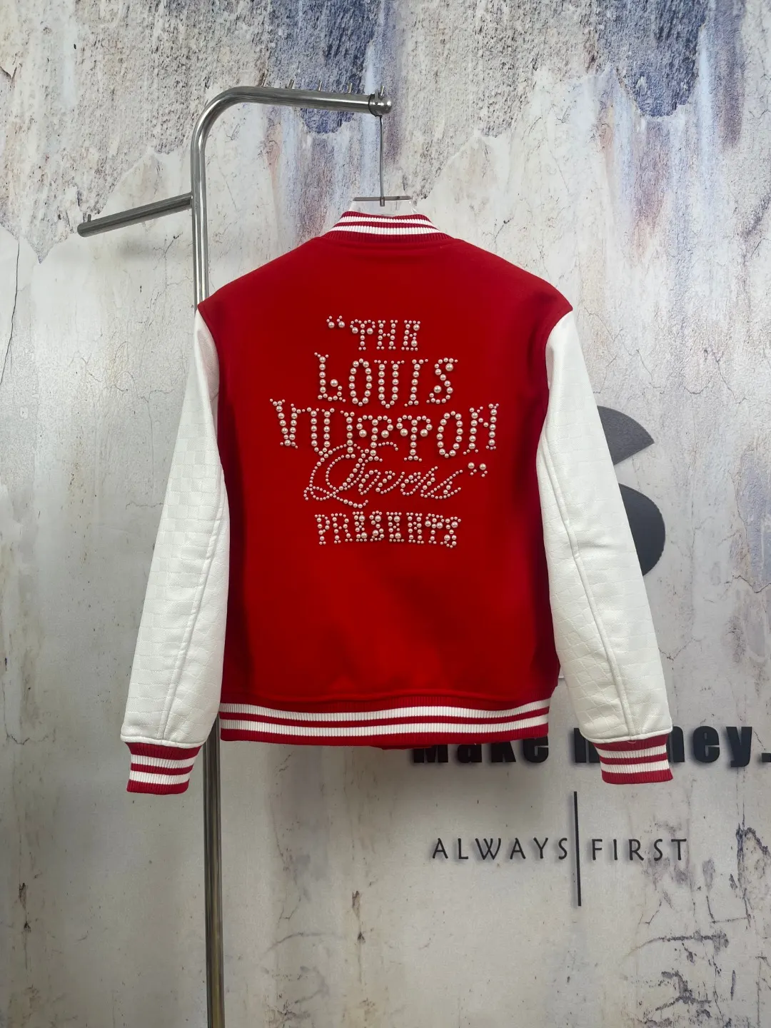 Embellished Wool and Leather Varsity Jacket D42023457 — view 2