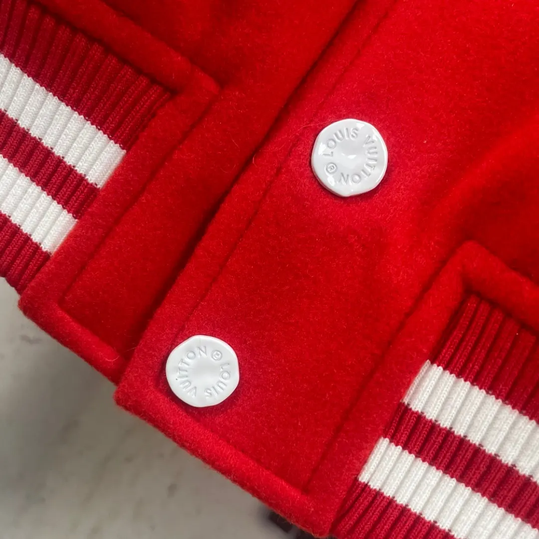 Embellished Wool and Leather Varsity Jacket D42023457 — view 7