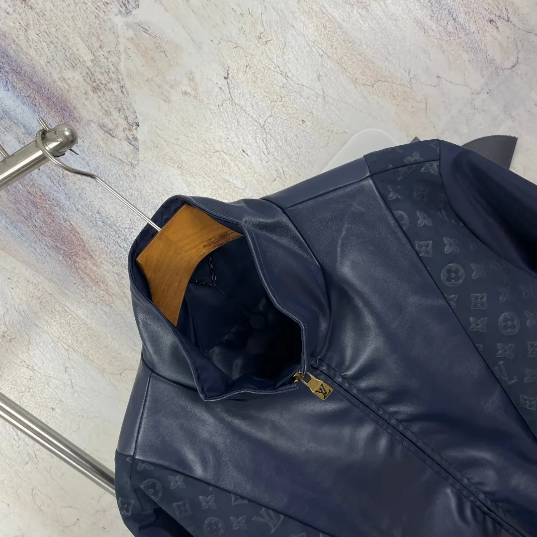 Monogram Mixed-Media Funnel-Neck Jacket D42023296 — view 3