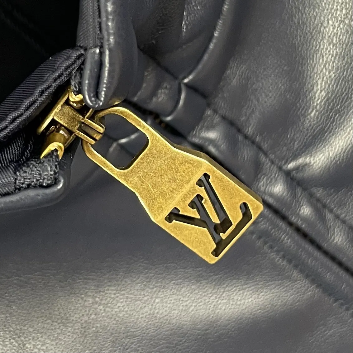 Monogram Mixed-Media Funnel-Neck Jacket D42023296 — view 4