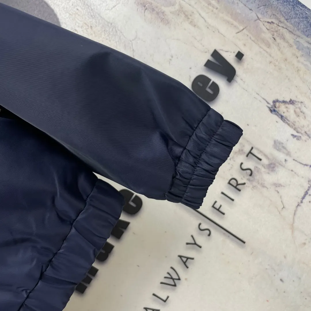 Monogram Mixed-Media Funnel-Neck Jacket D42023296 — view 8