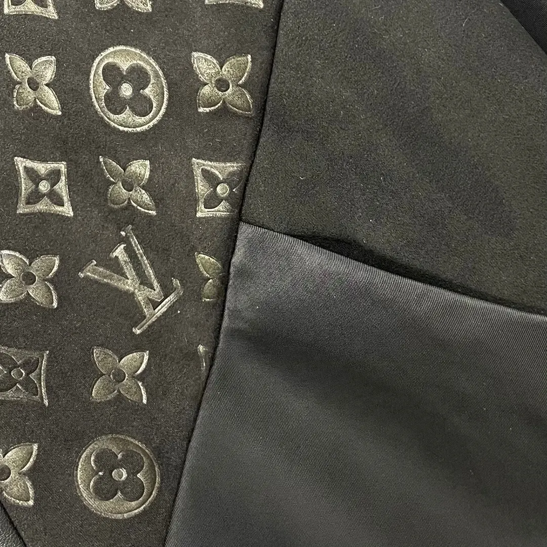 Monogram Mixed-Media Funnel-Neck Jacket D42023295 — view 8