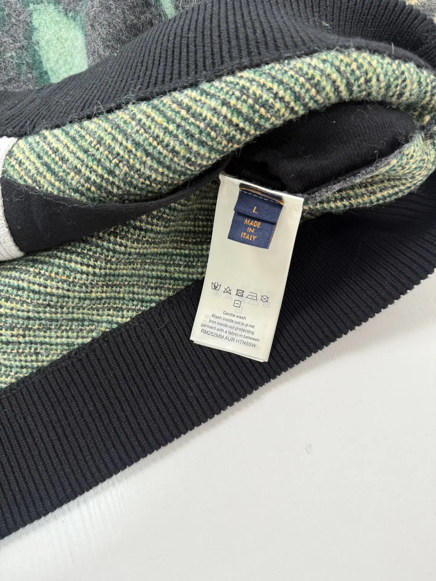 Forest Landscape Jacquard Mohair-Blend Zip-Up Sweater D42019951 — view 8