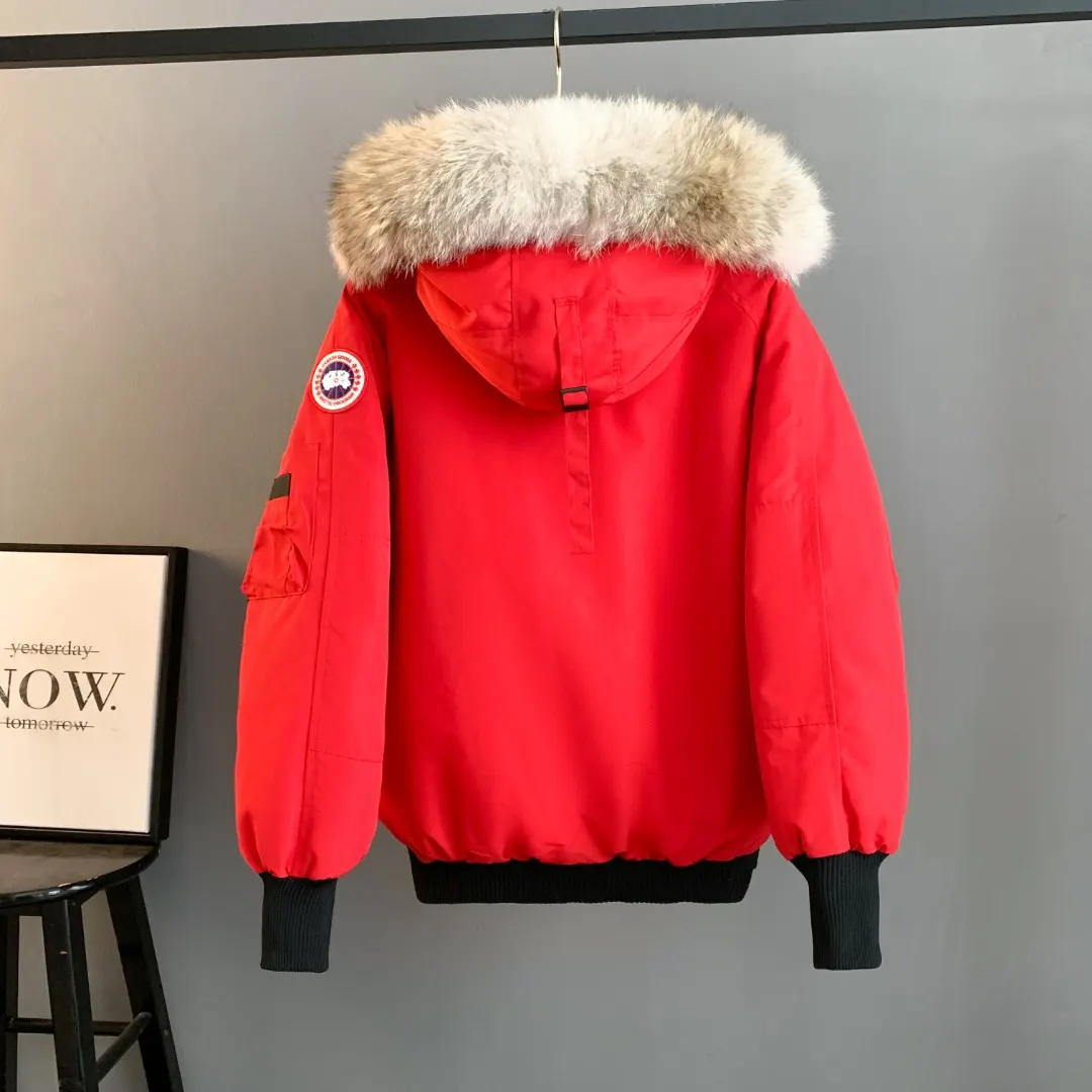Chilliwack Fur-Trimmed Bomber Down Jacket D42023412 — view 2
