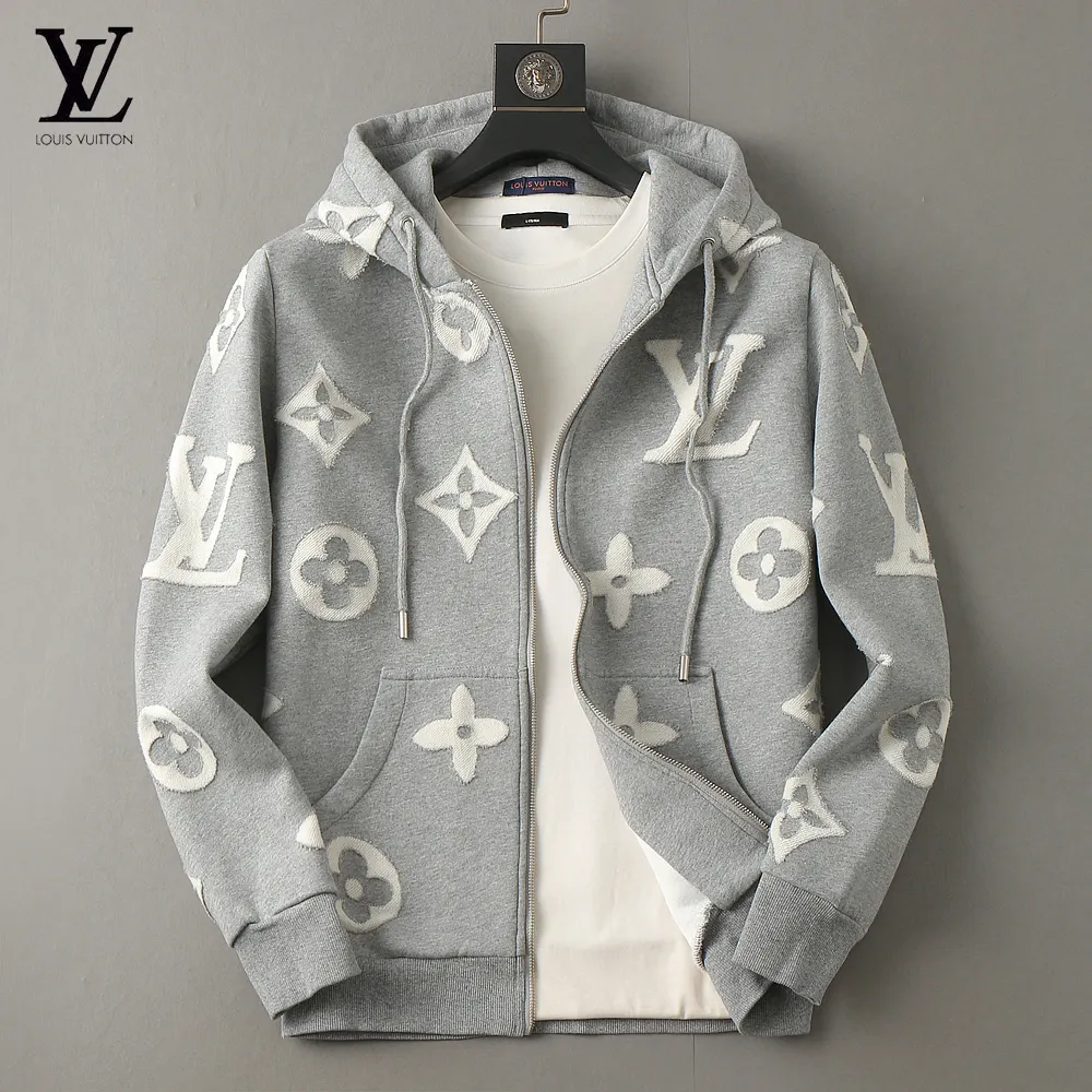 Monogram Zip-Up Hooded Jacket D42023328