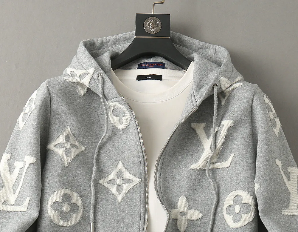 Monogram Zip-Up Hooded Jacket D42023328 — view 4
