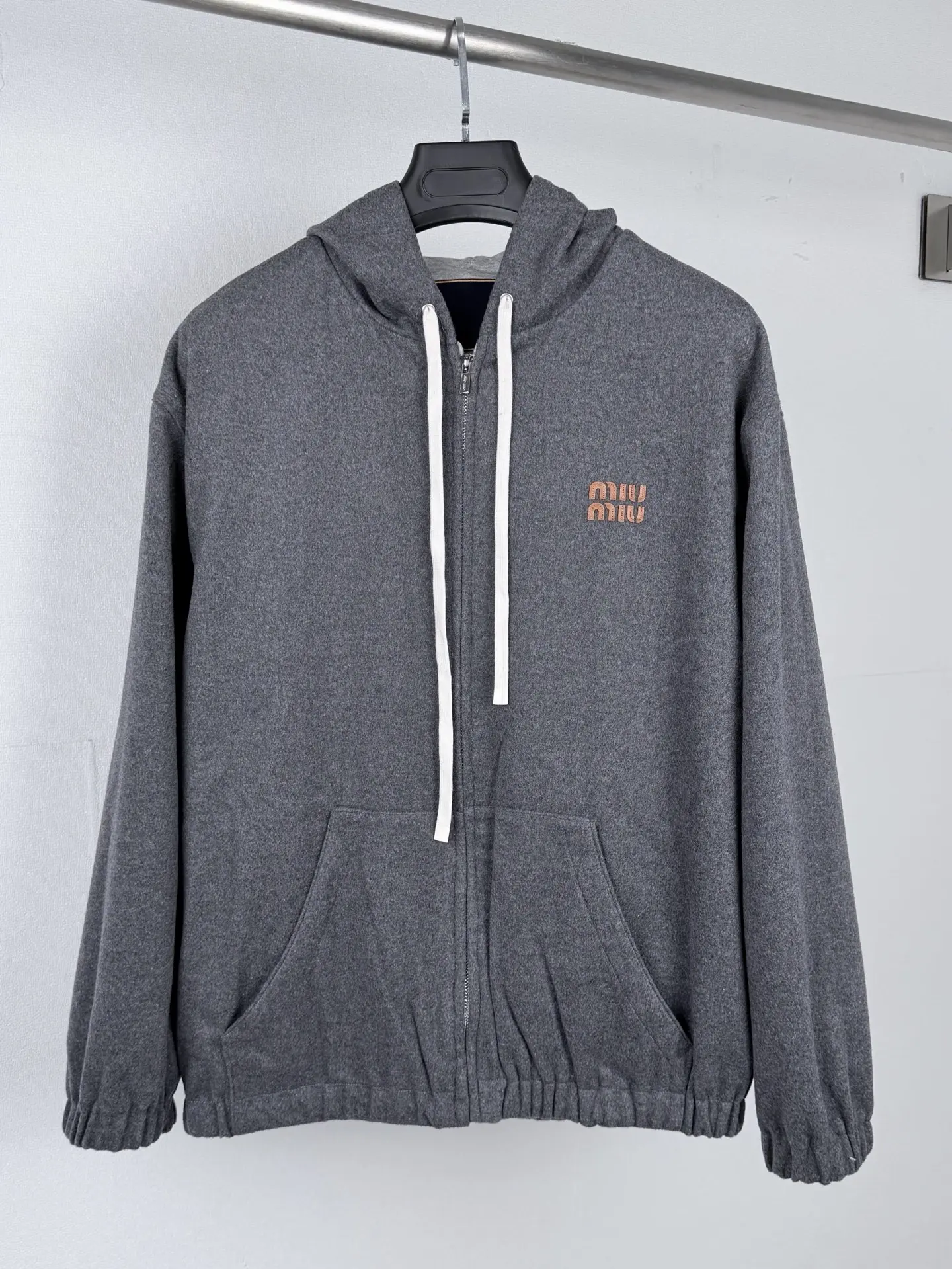 Reversible Striped Fleece Zip-Up Hoodie D42020006