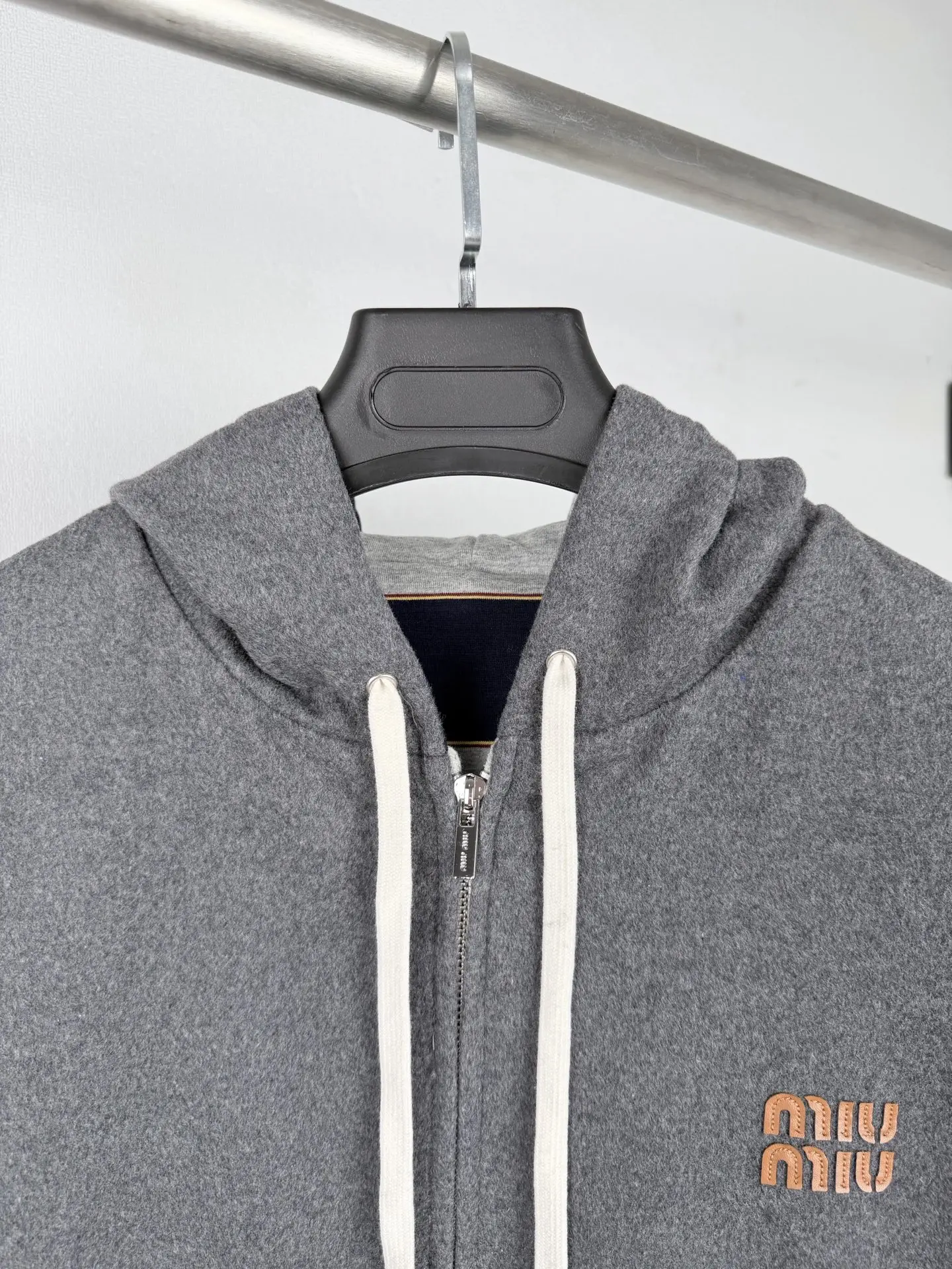 Reversible Striped Fleece Zip-Up Hoodie D42020006 — view 5