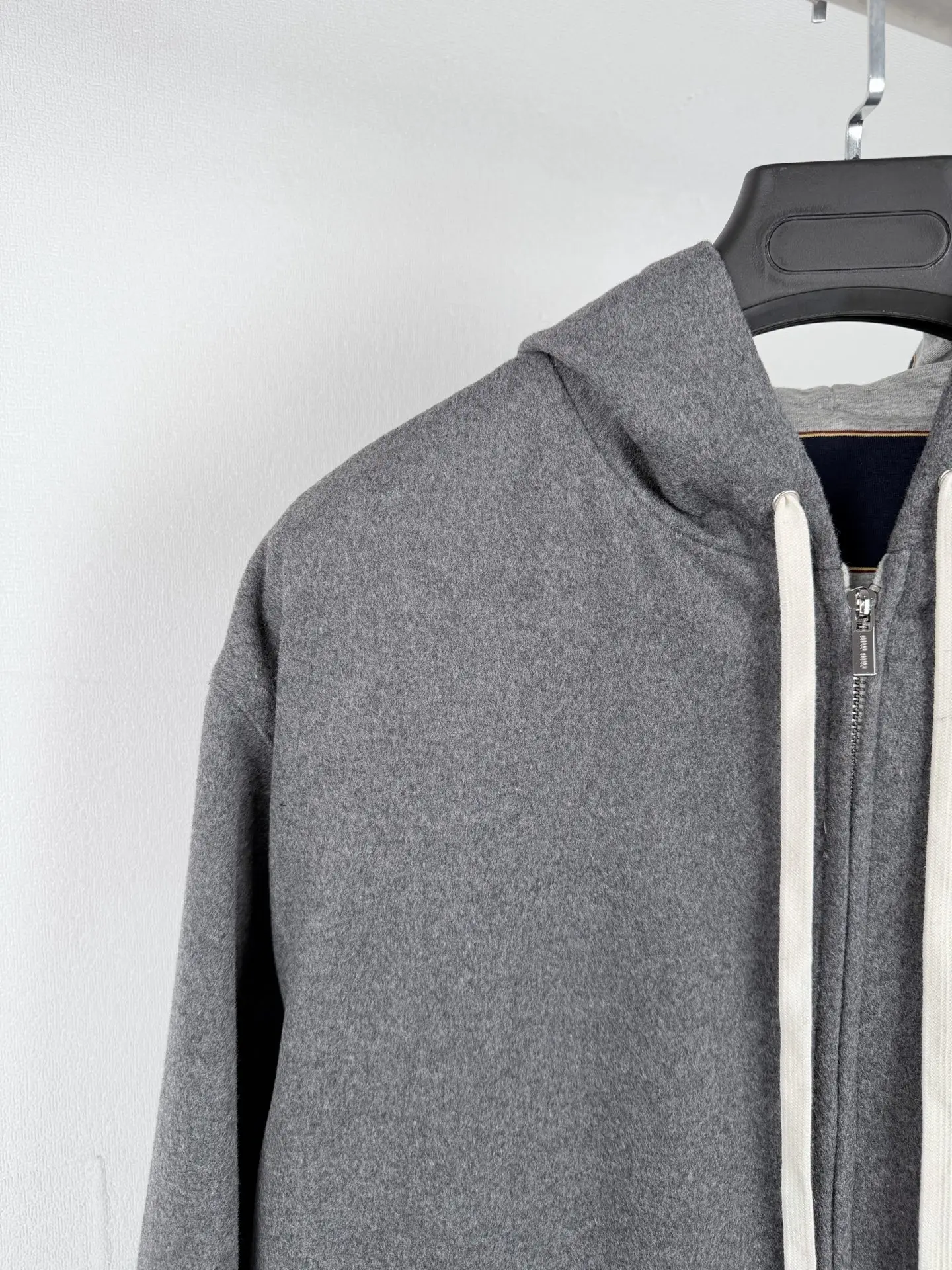 Reversible Striped Fleece Zip-Up Hoodie D42020006 — view 7