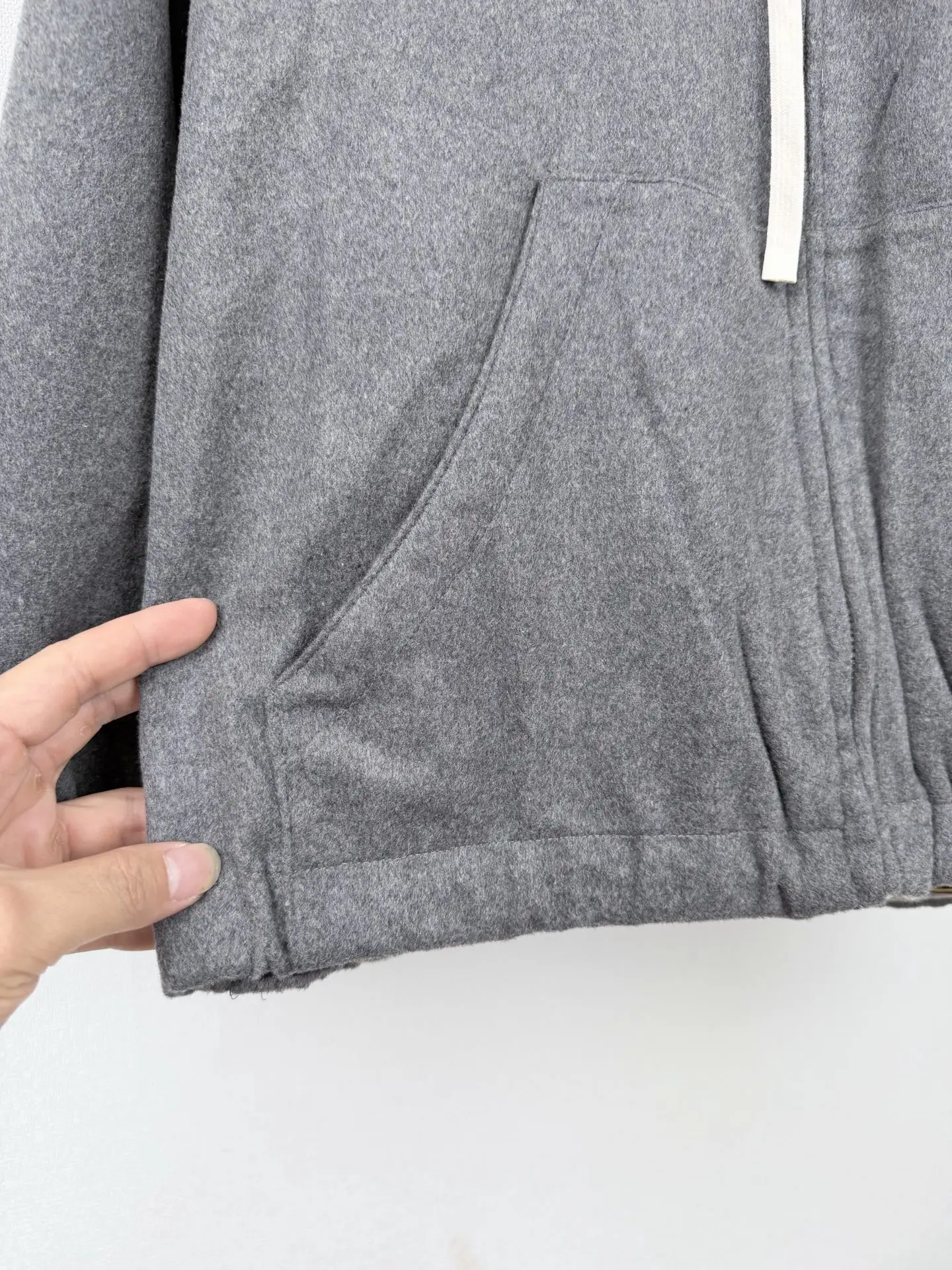 Reversible Striped Fleece Zip-Up Hoodie D42020006 — view 9