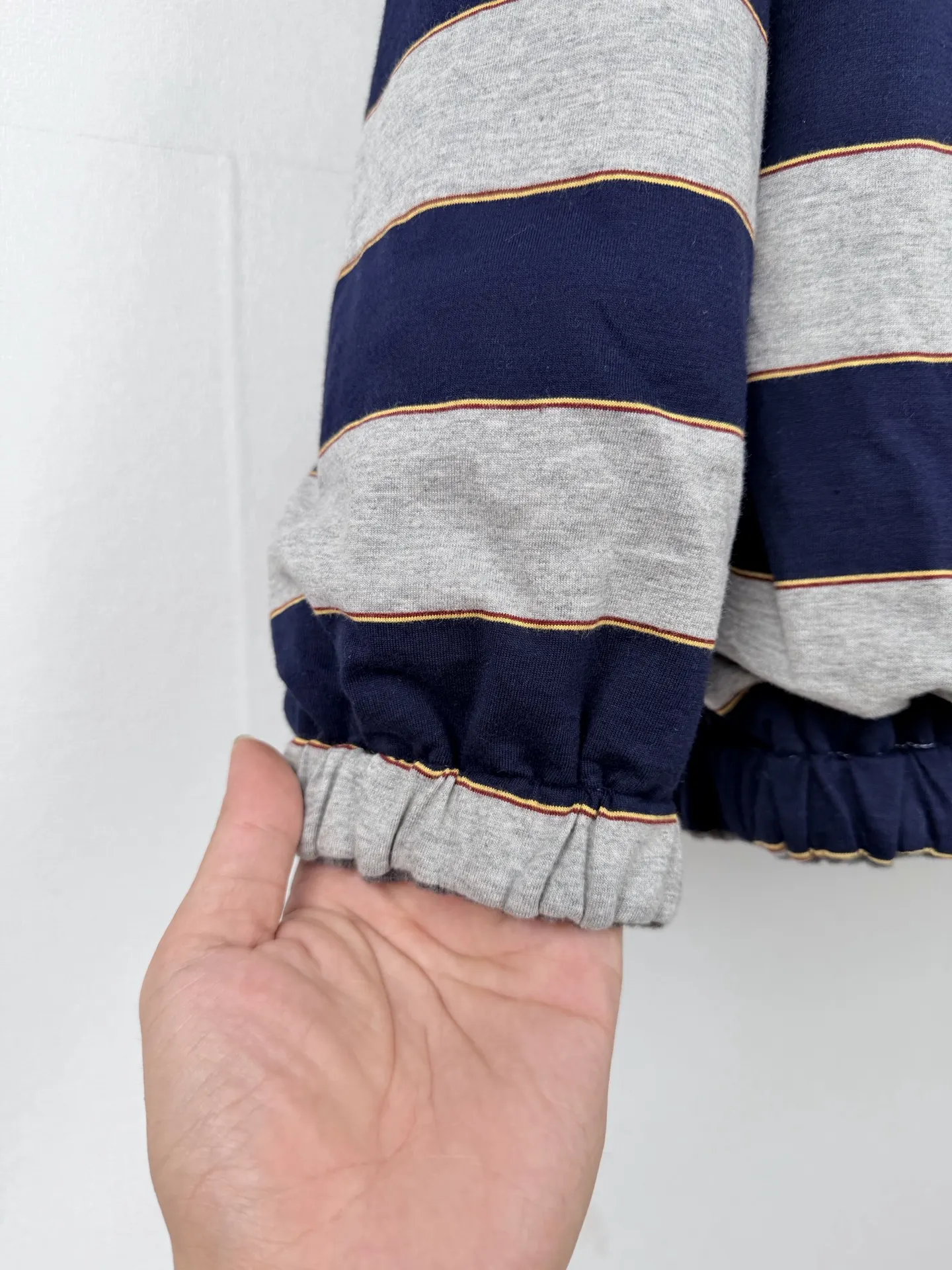 Reversible Striped Fleece-Lined Hooded Jacket D42020005 — view 8