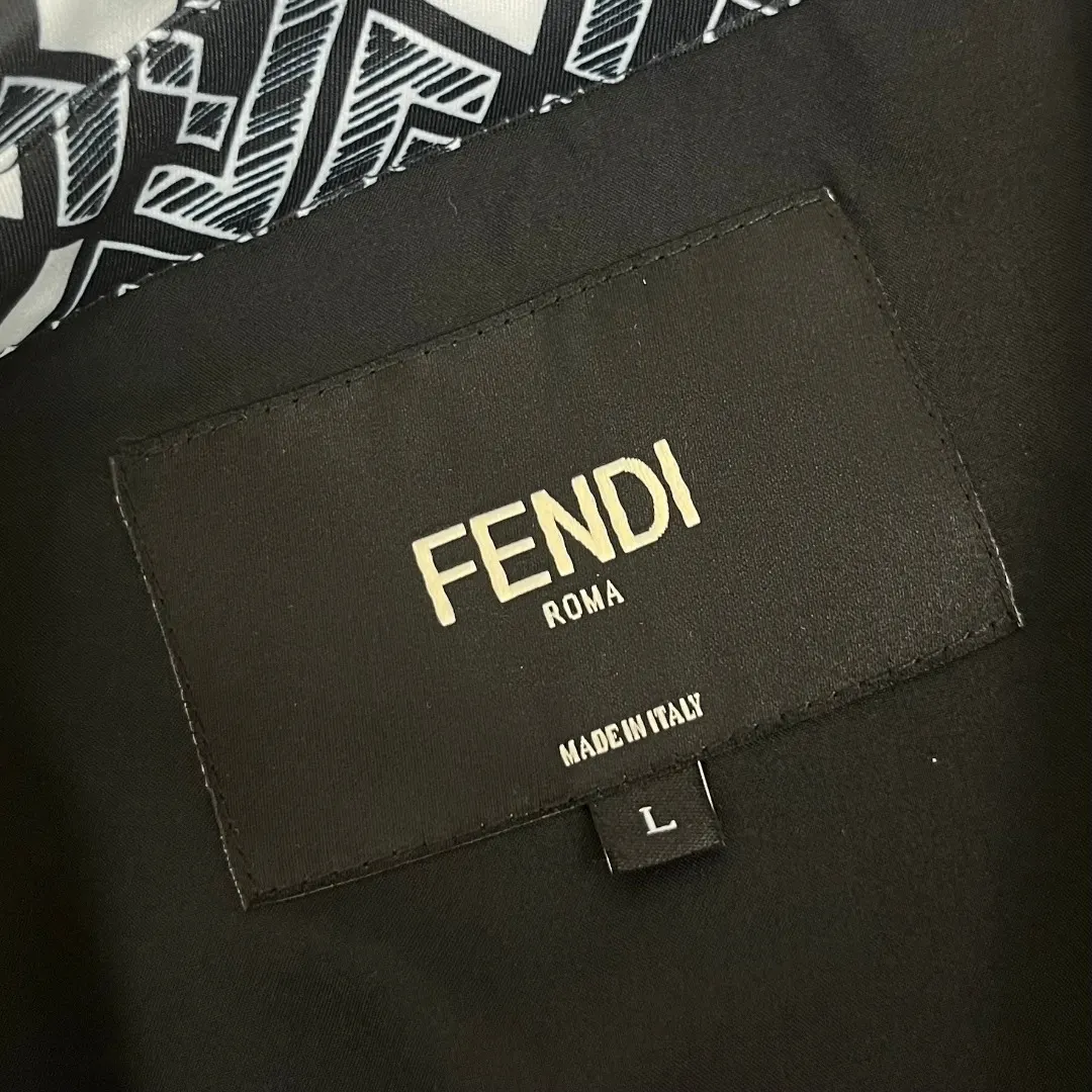 FF Monogram Leather-Trimmed Workwear Jacket D42523306 — view 4