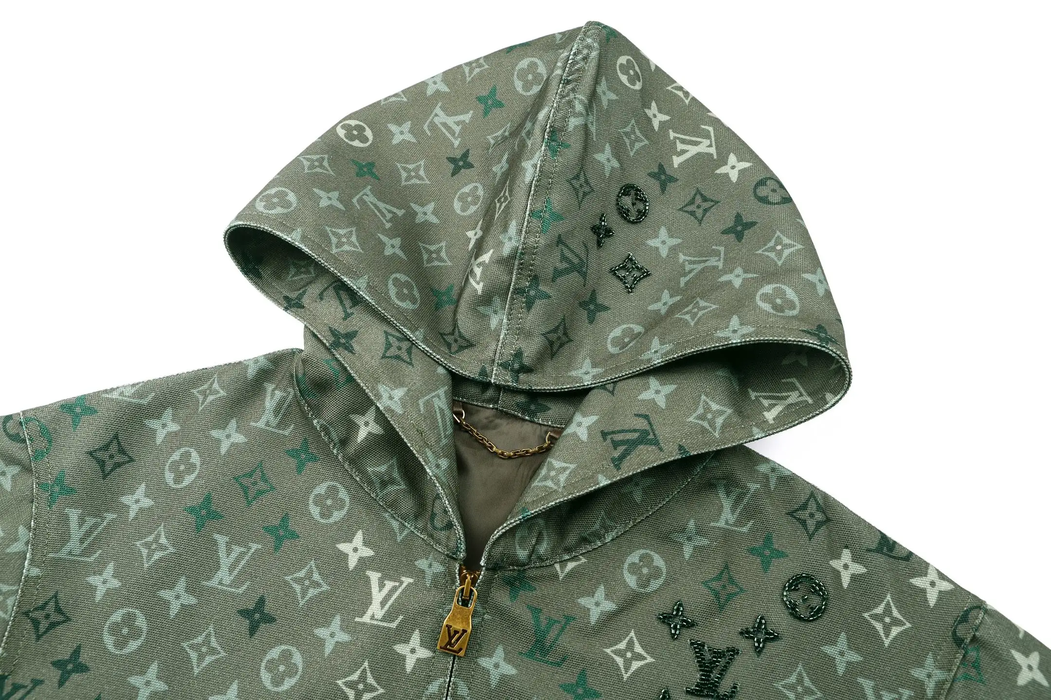 Monogram All-Over Print Hooded Jacket D42523600 — view 3
