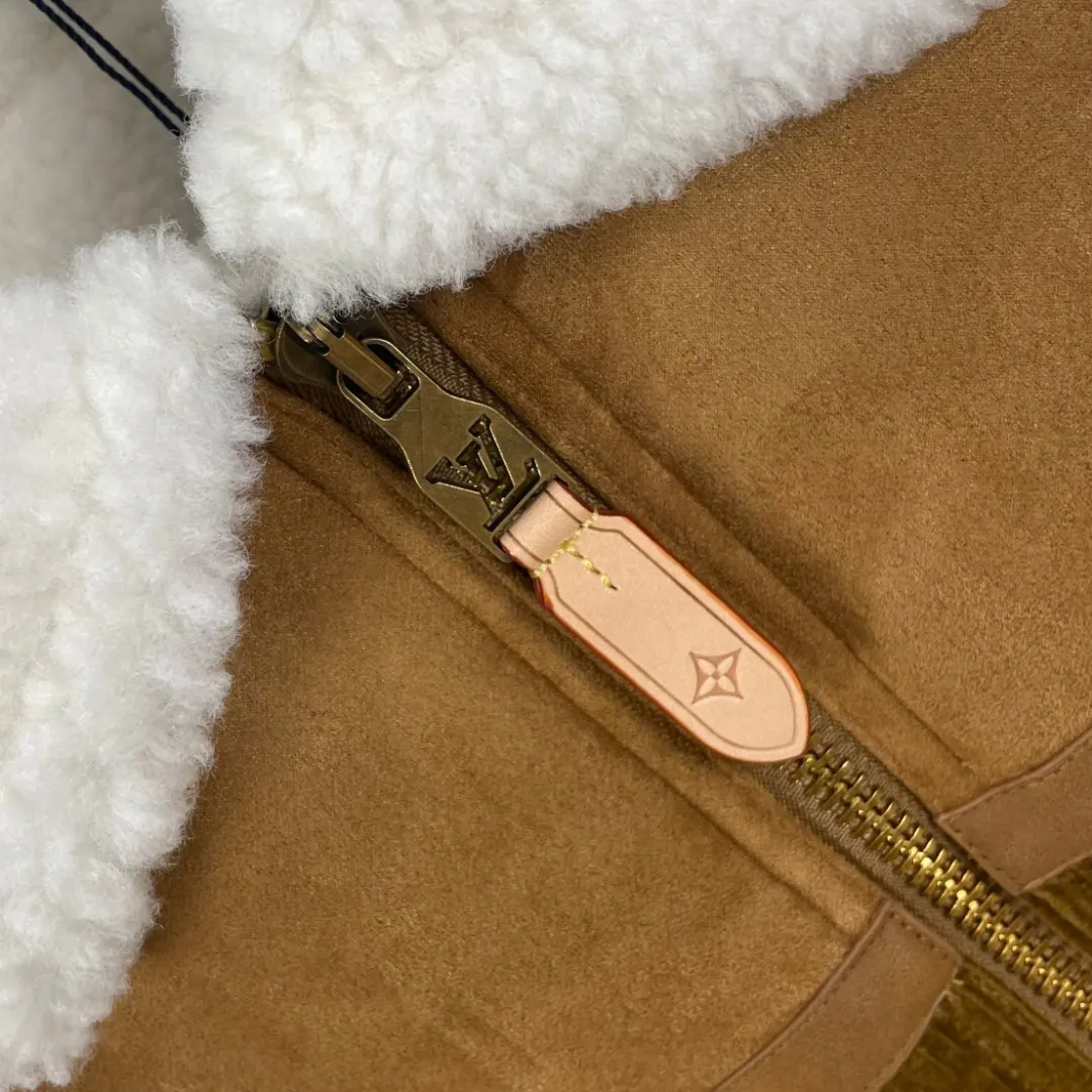 Corduroy and Faux-Suede Shearling-Collar Jacket D43023292 — view 4