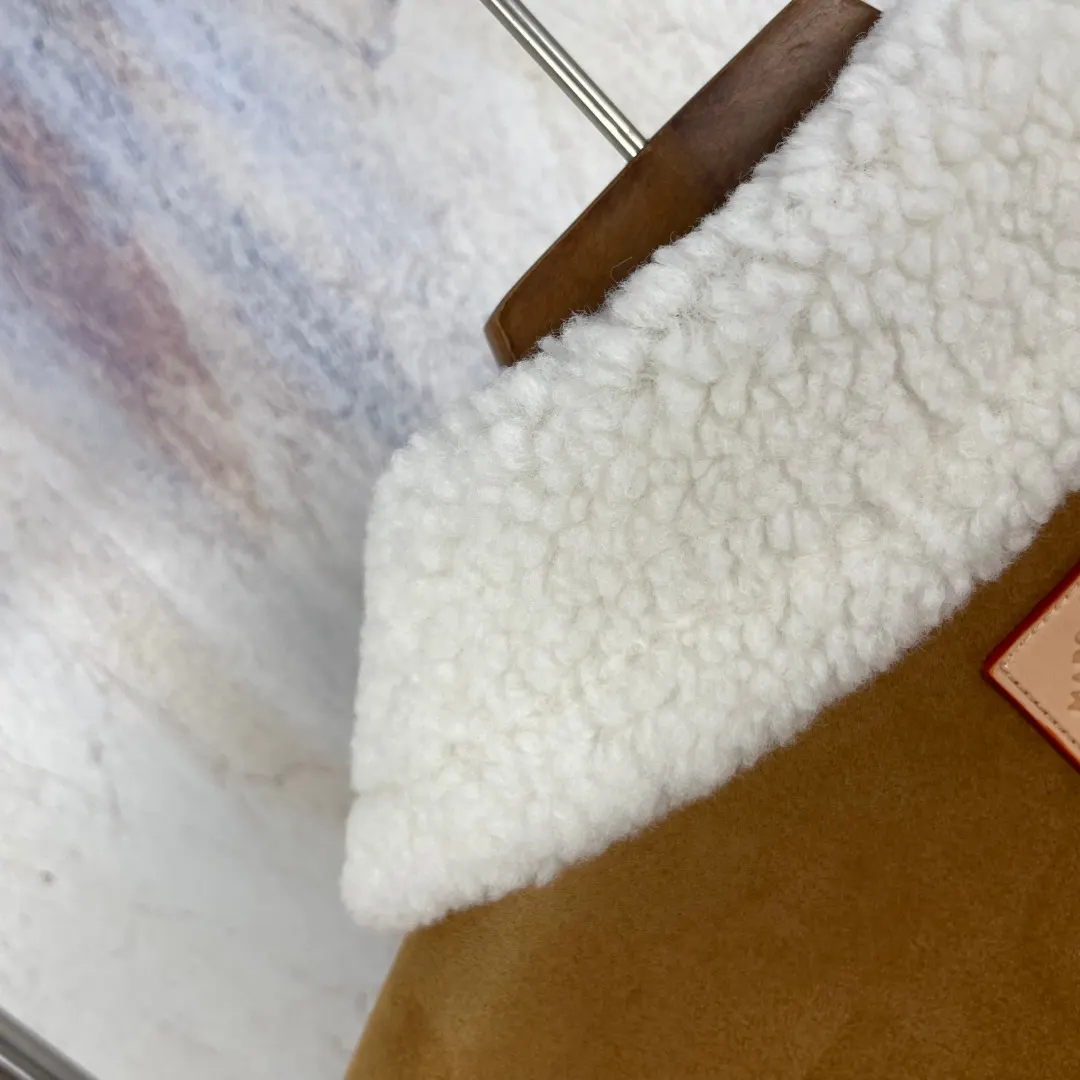 Corduroy and Faux-Suede Shearling-Collar Jacket D43023292 — view 11
