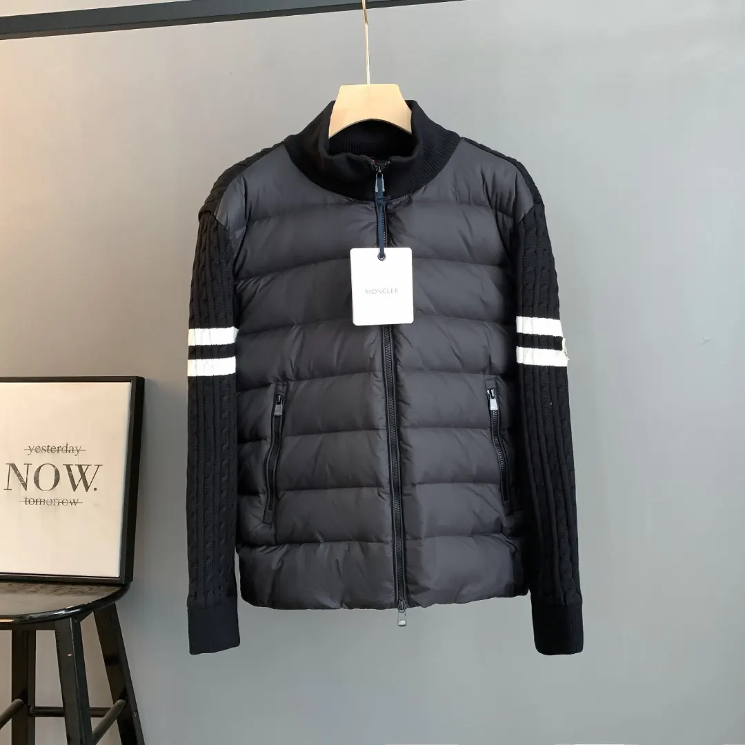 Panelled Wool-Knit and Quilted Shell Down Jacket D43023415