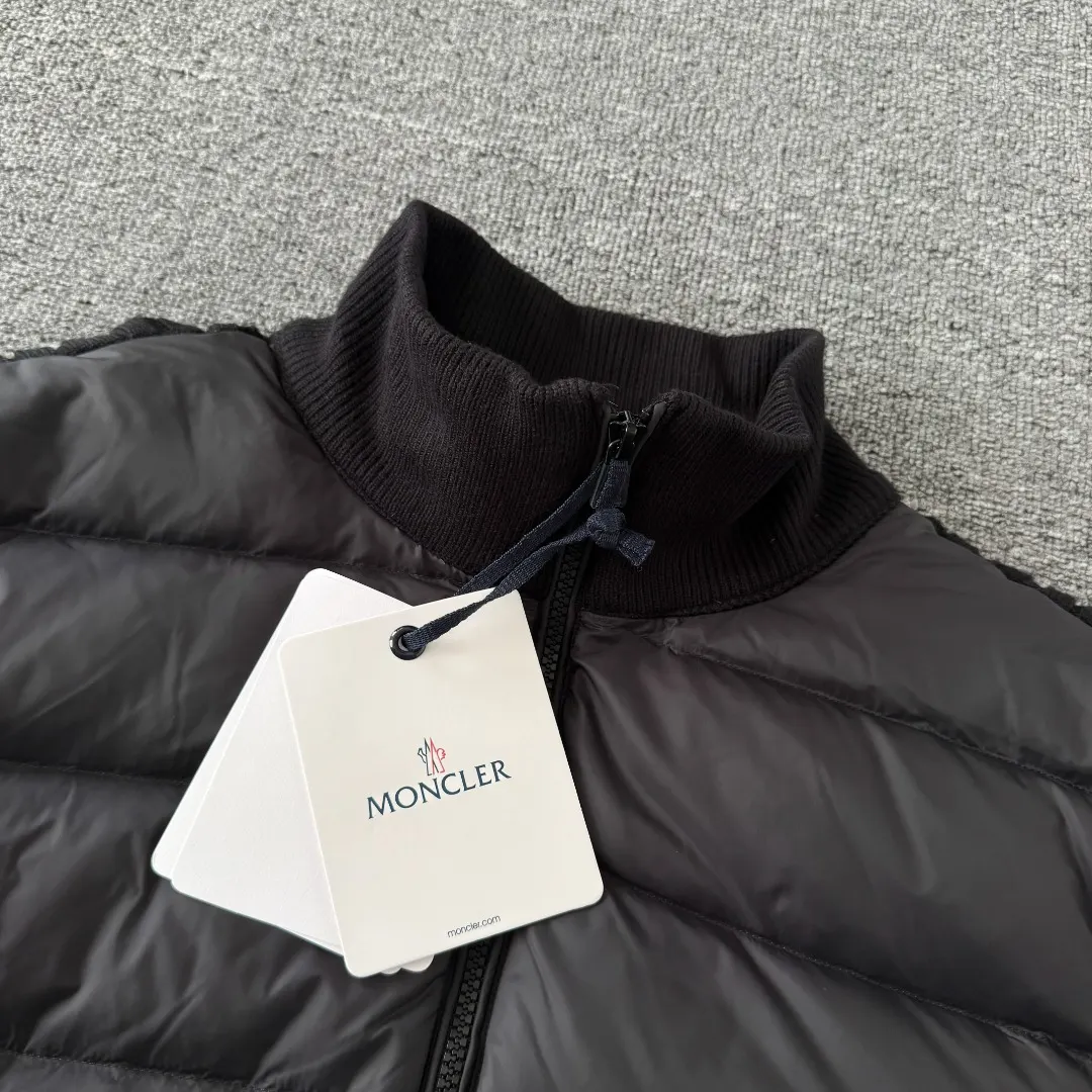 Panelled Wool-Knit and Quilted Shell Down Jacket D43023415 — view 3