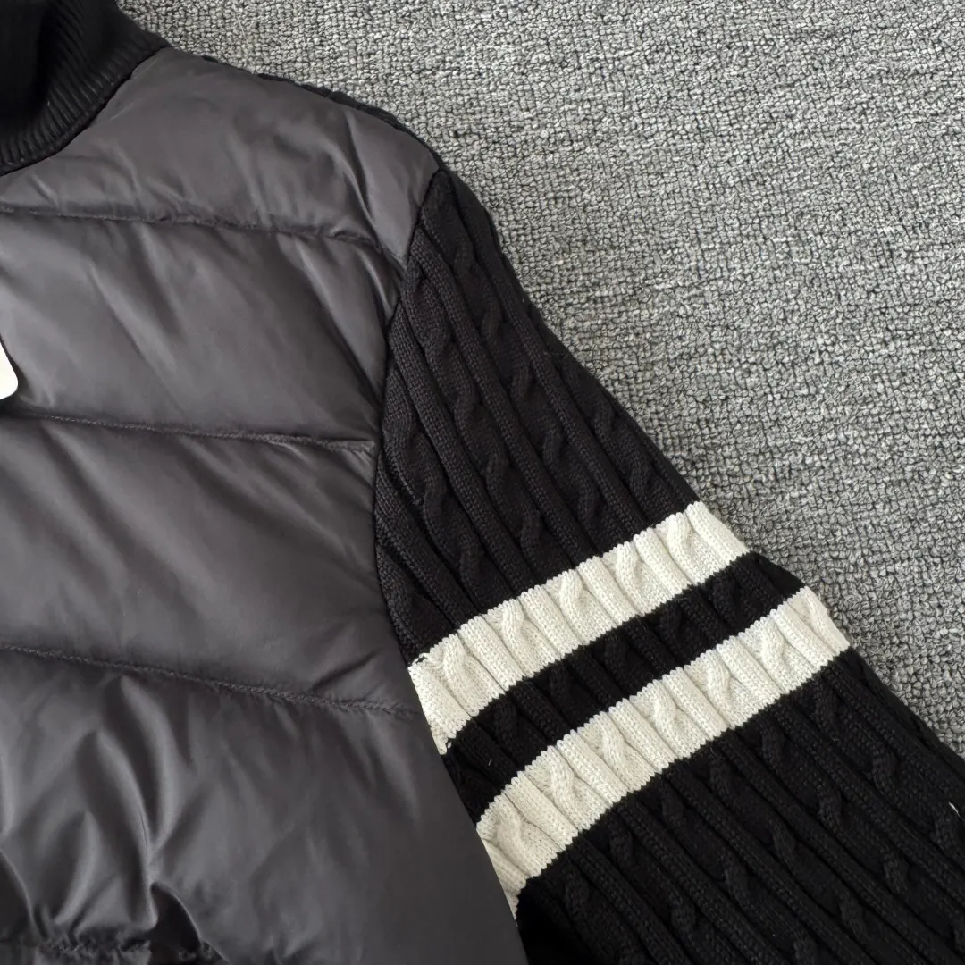 Panelled Wool-Knit and Quilted Shell Down Jacket D43023415 — view 5
