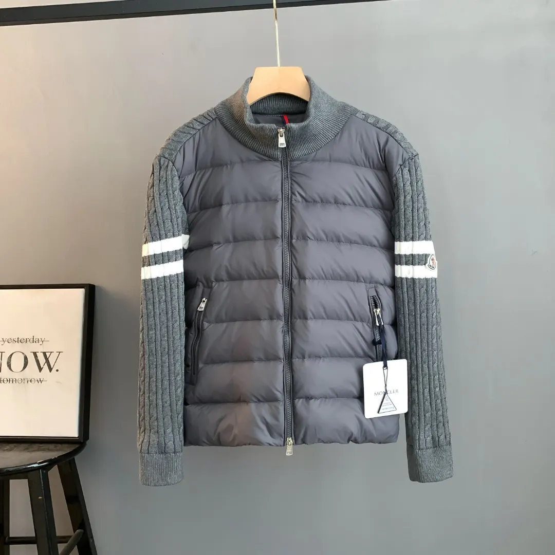 Wool-Panelled Down-Filled Cardigan Jacket D43023416