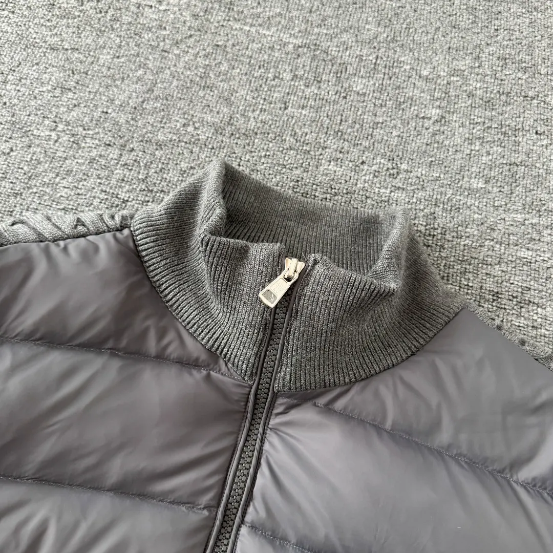 Wool-Panelled Down-Filled Cardigan Jacket D43023416 — view 3