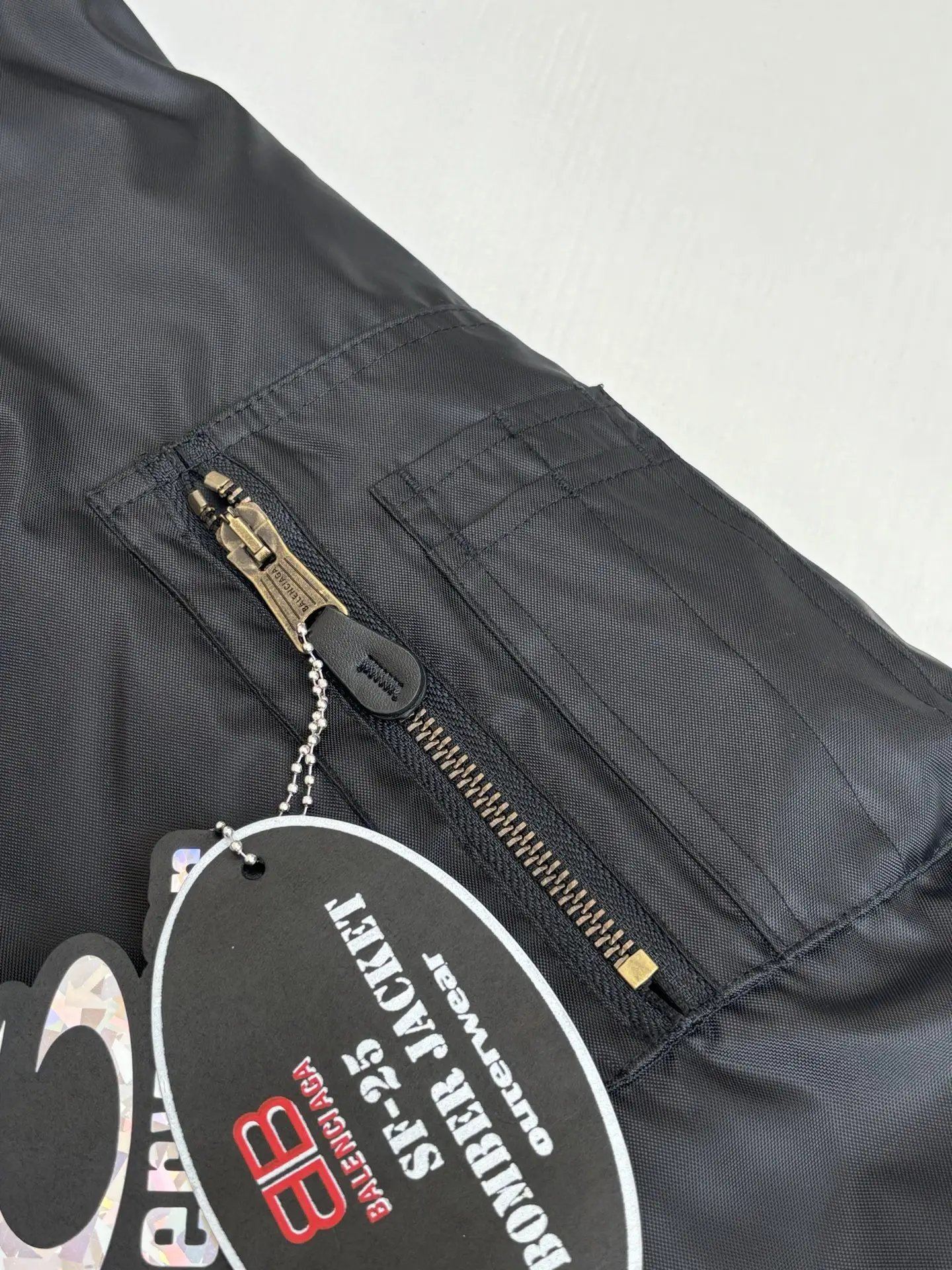 Embroidered Crest Oversized Bomber Jacket D43523428 — view 8