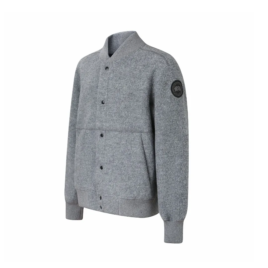Wool-Blend Fleece Bomber Jacket D43521910 — view 2