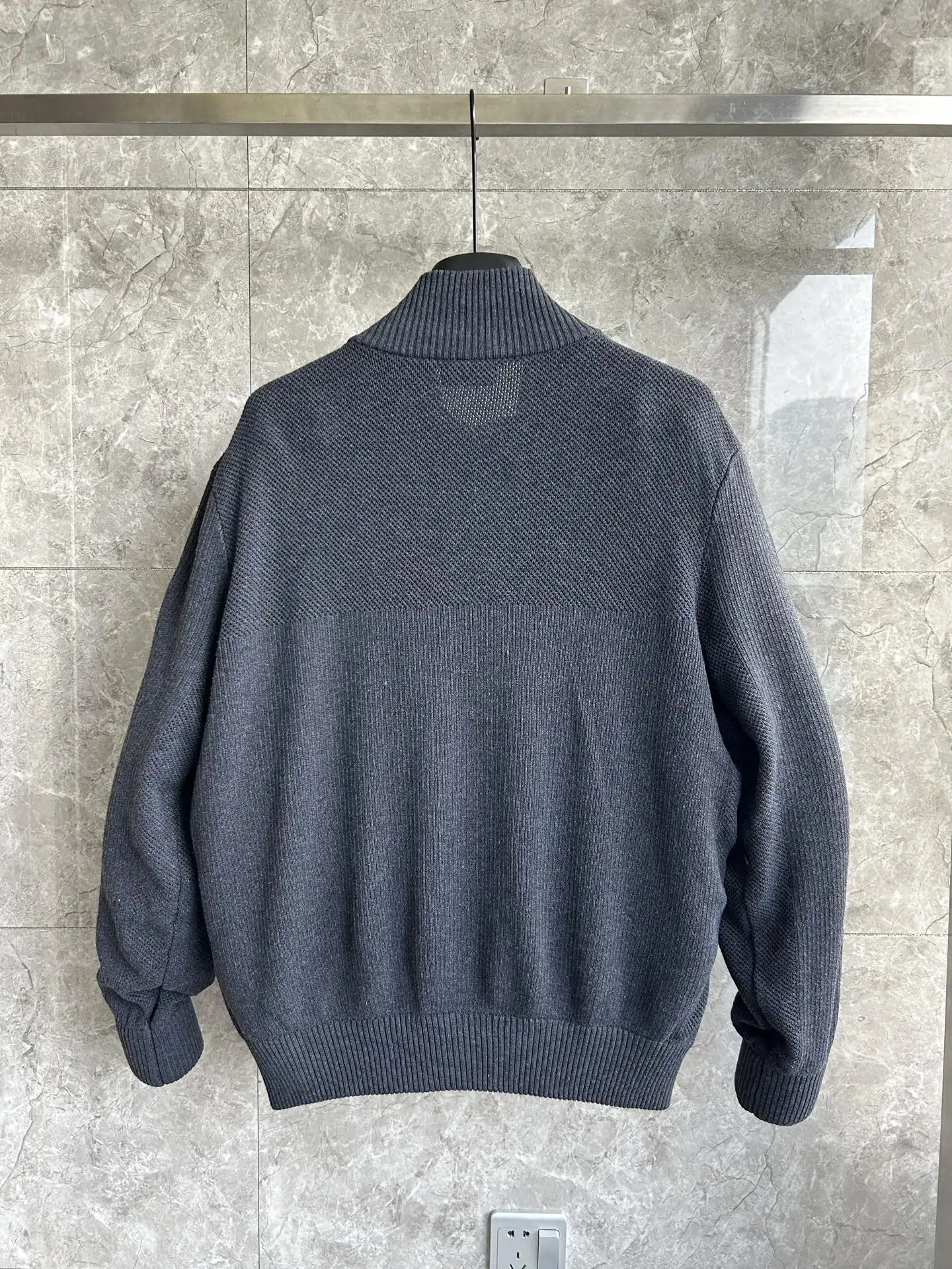 HyBridge Knit Merino Wool Jacket D44022727 — view 2