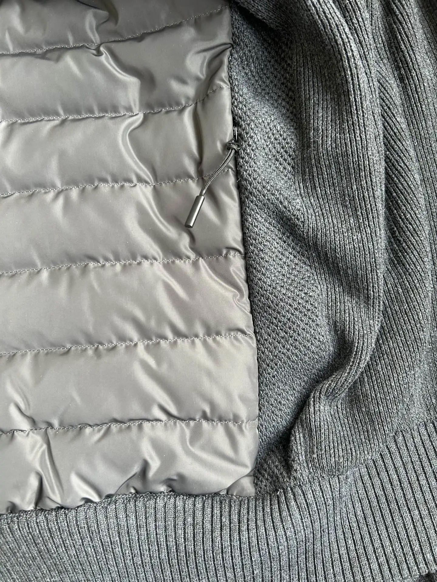 HyBridge Knit Merino Wool Jacket D44022727 — view 16