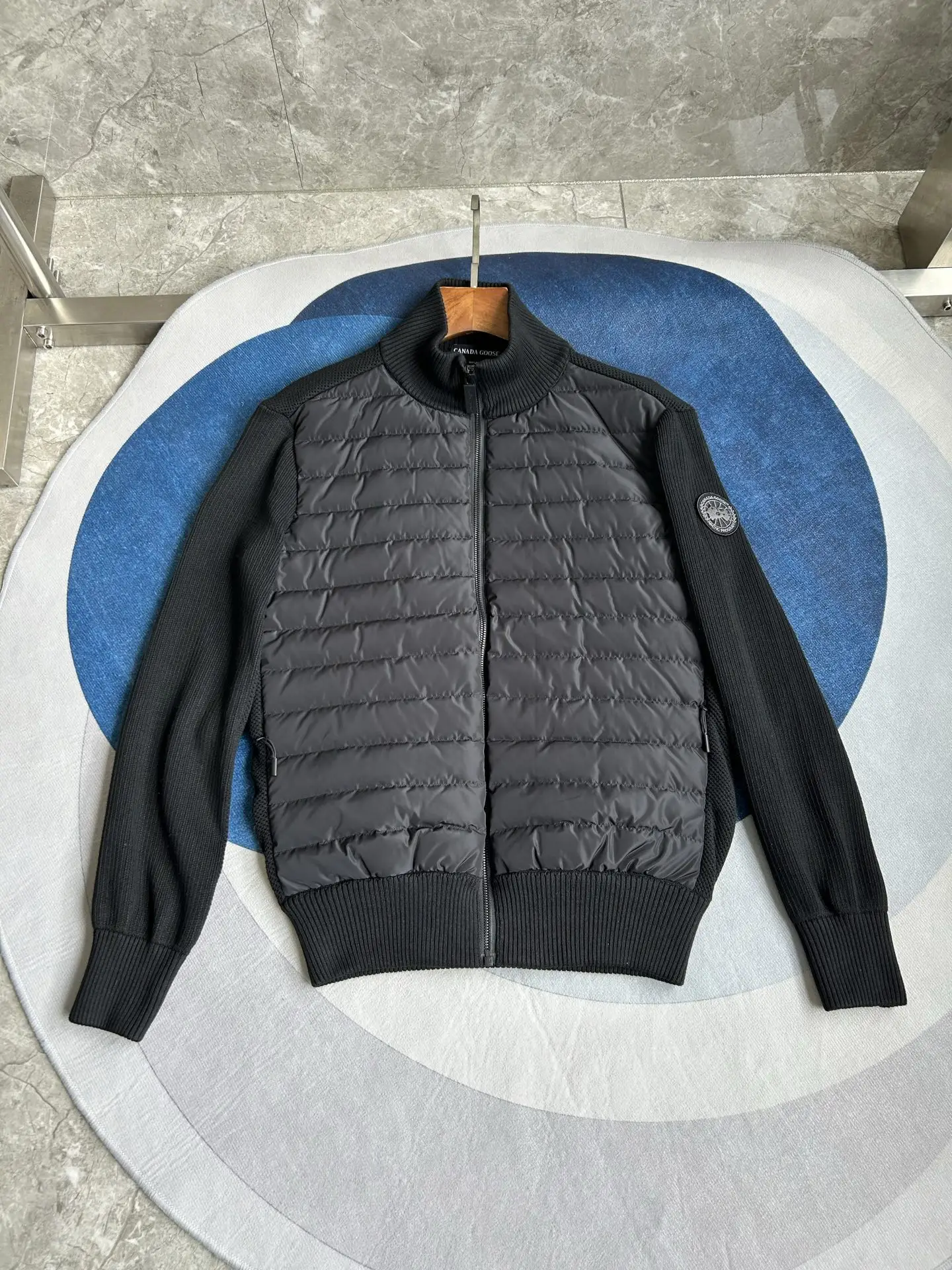 HyBridge Knit Merino Wool and Down Jacket D44022724 — view 3