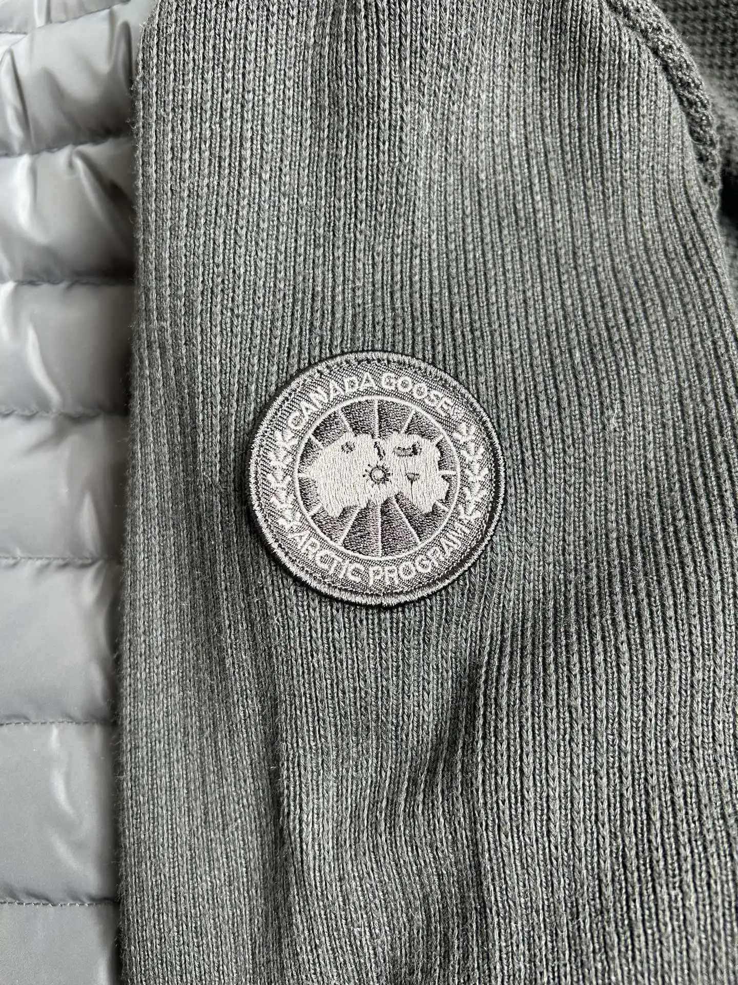HyBridge Knit Merino Wool and Down Jacket D44022724 — view 7