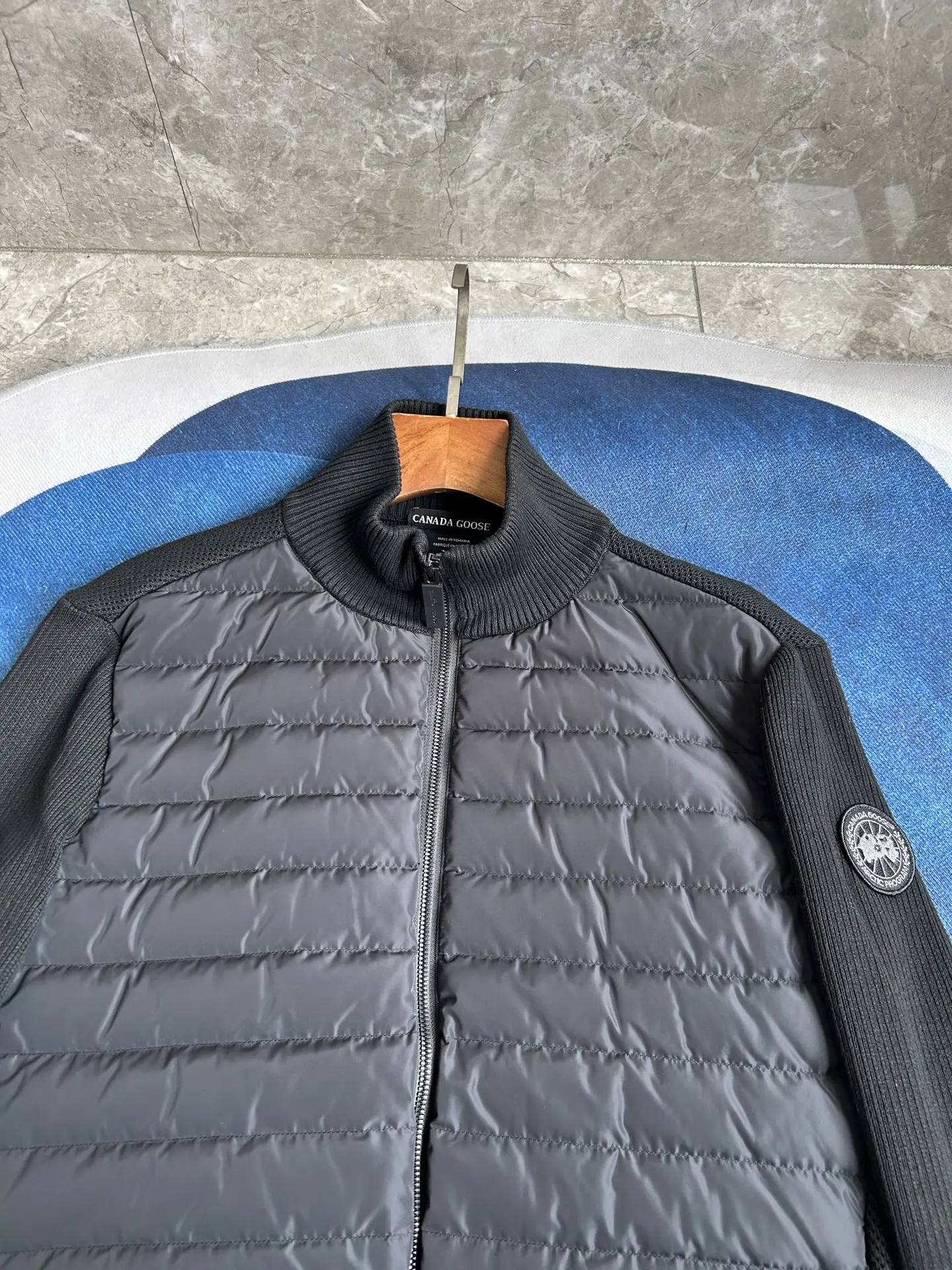 HyBridge Knit Merino Wool and Down Jacket D44022724 — view 10