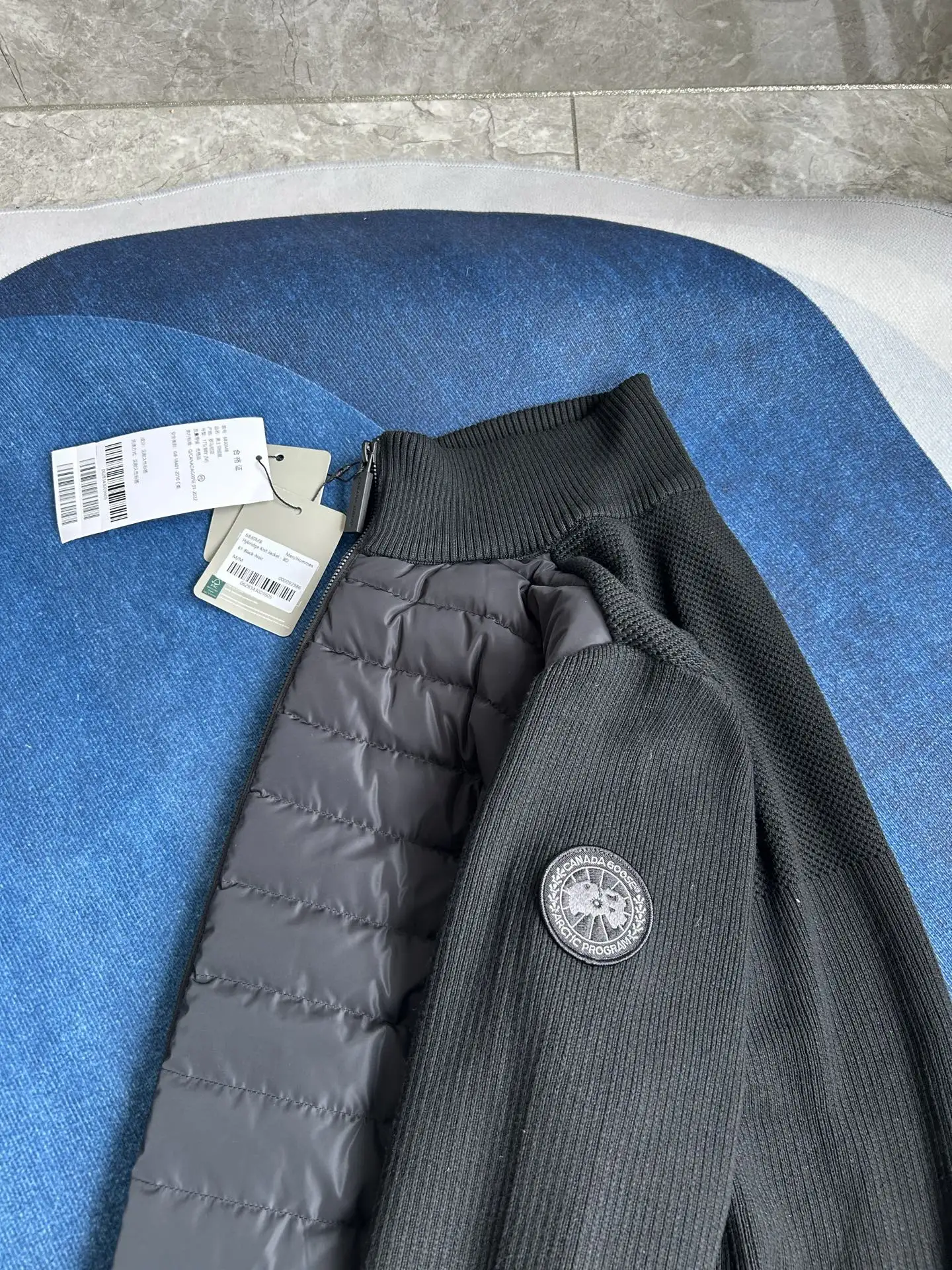 HyBridge Knit Merino Wool and Down Jacket D44022724 — view 11