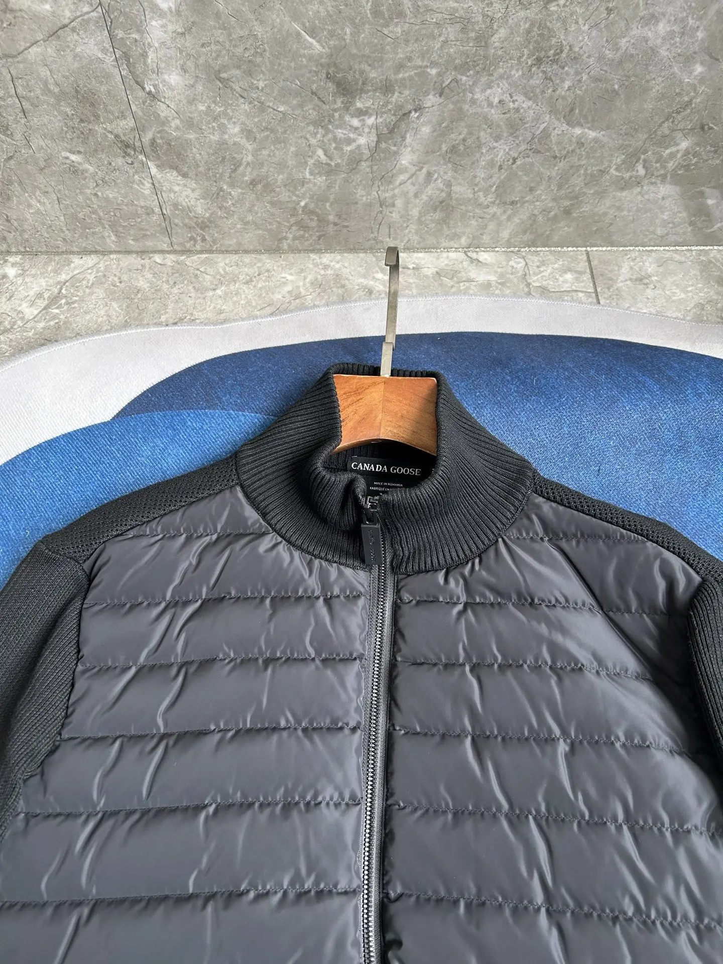 HyBridge Knit Merino Wool and Down Jacket D44022724 — view 17