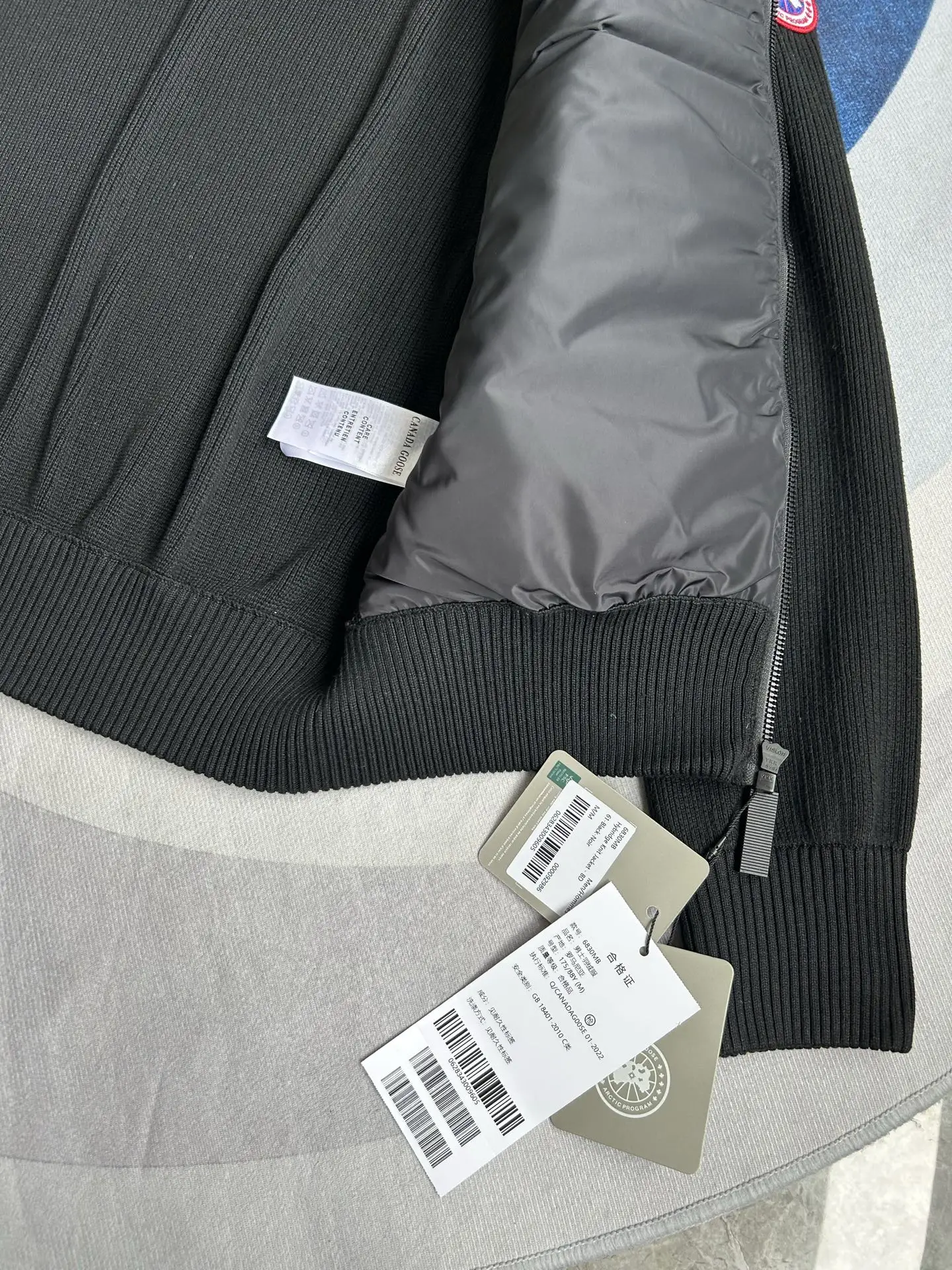 HyBridge Knit Jacket with Down-Filled Panels D44022726 — view 14