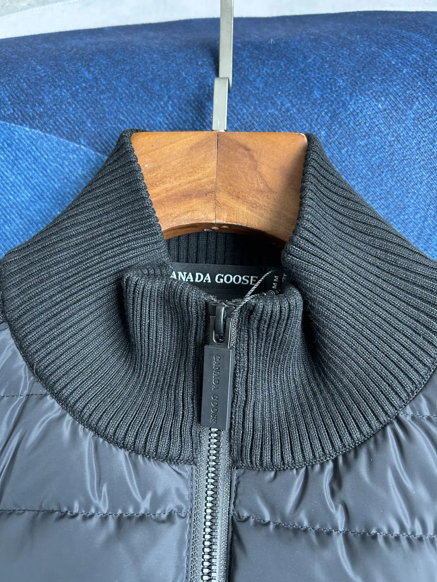 HyBridge Knit Jacket with Down-Filled Panels D44022726 — view 16